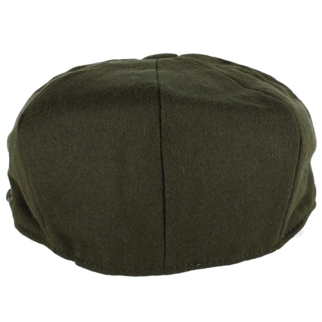 Epoch Hats Company Men's Melton Wool 8 Quarter Newsboy Cap - Olive