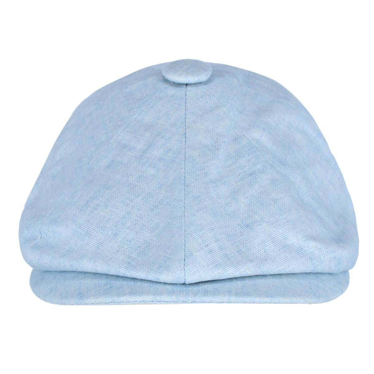 Epoch Hats Company Men's Linen Newsboy Cap - Light Blue