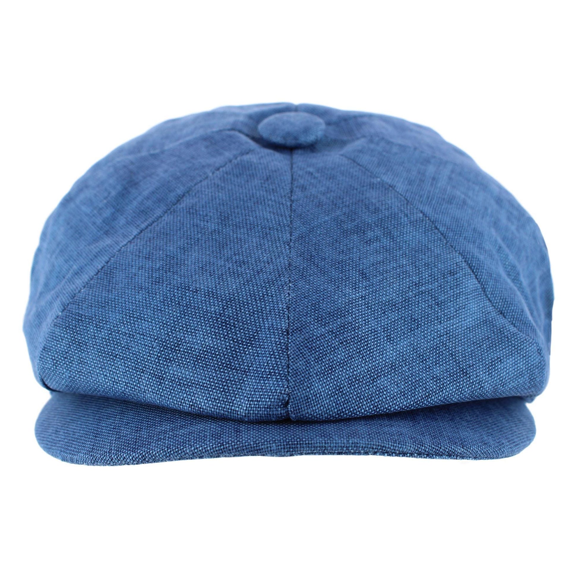 Epoch Hats Company Men's Linen Newsboy Cap - Navy