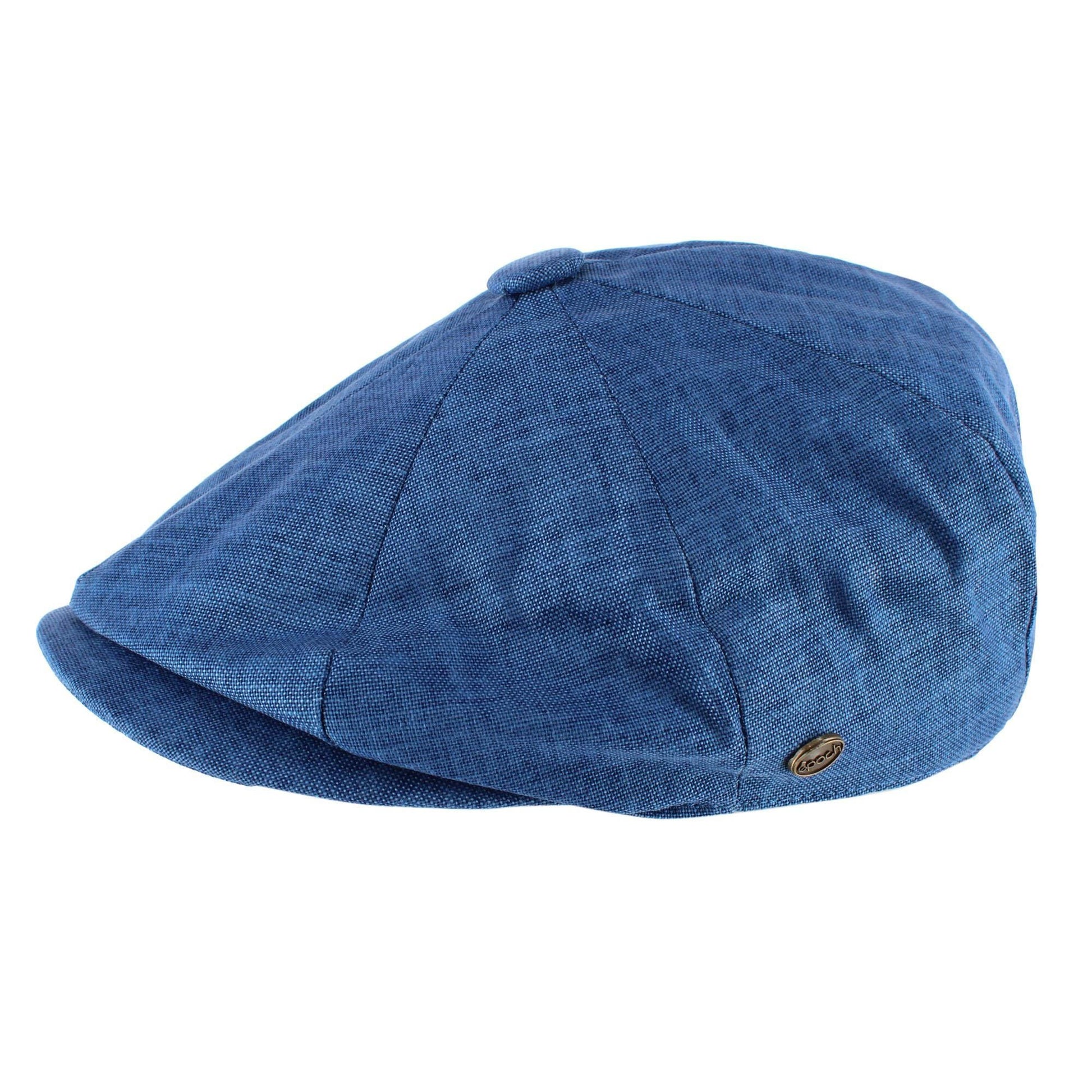 Epoch Hats Company Men's Linen Newsboy Cap - Navy