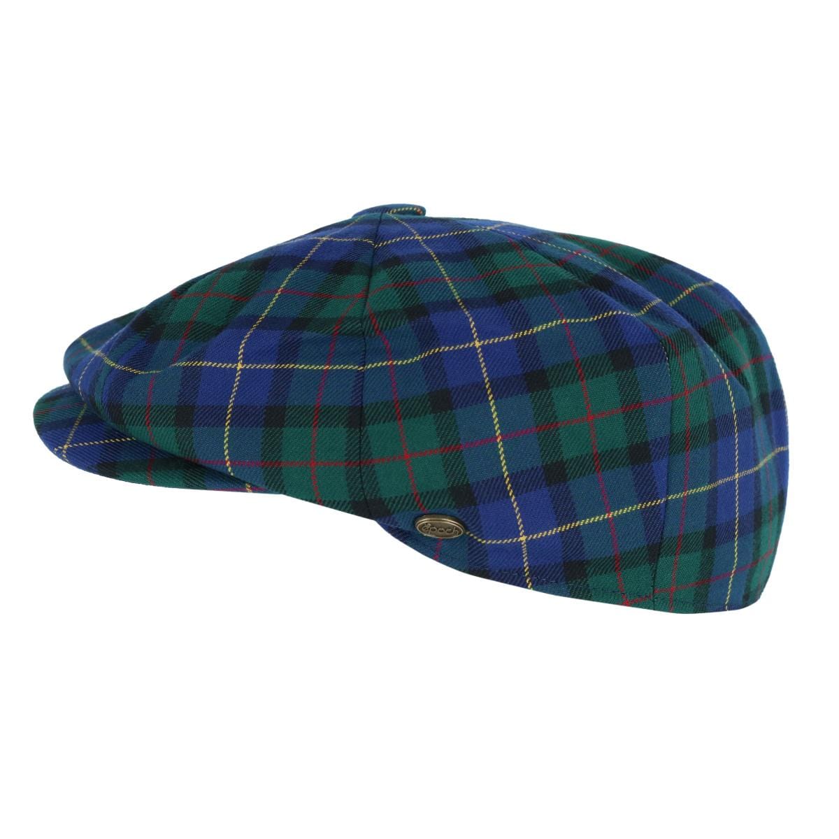 Epoch Hats Company Men's Tartan Plaid Wool Newsboy Cap - Purple
