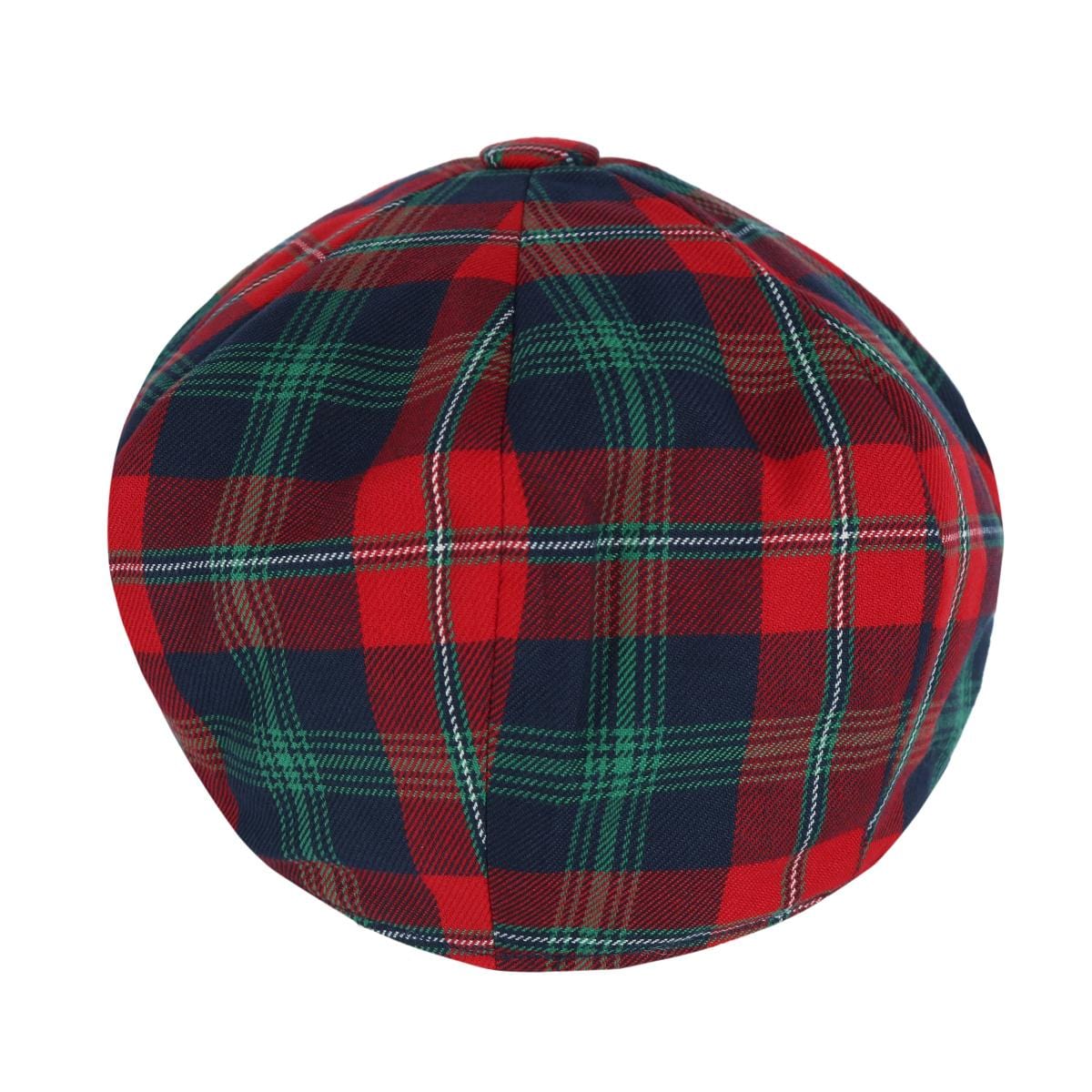 Epoch Hats Company Men's Tartan Plaid Wool Newsboy Cap - Red