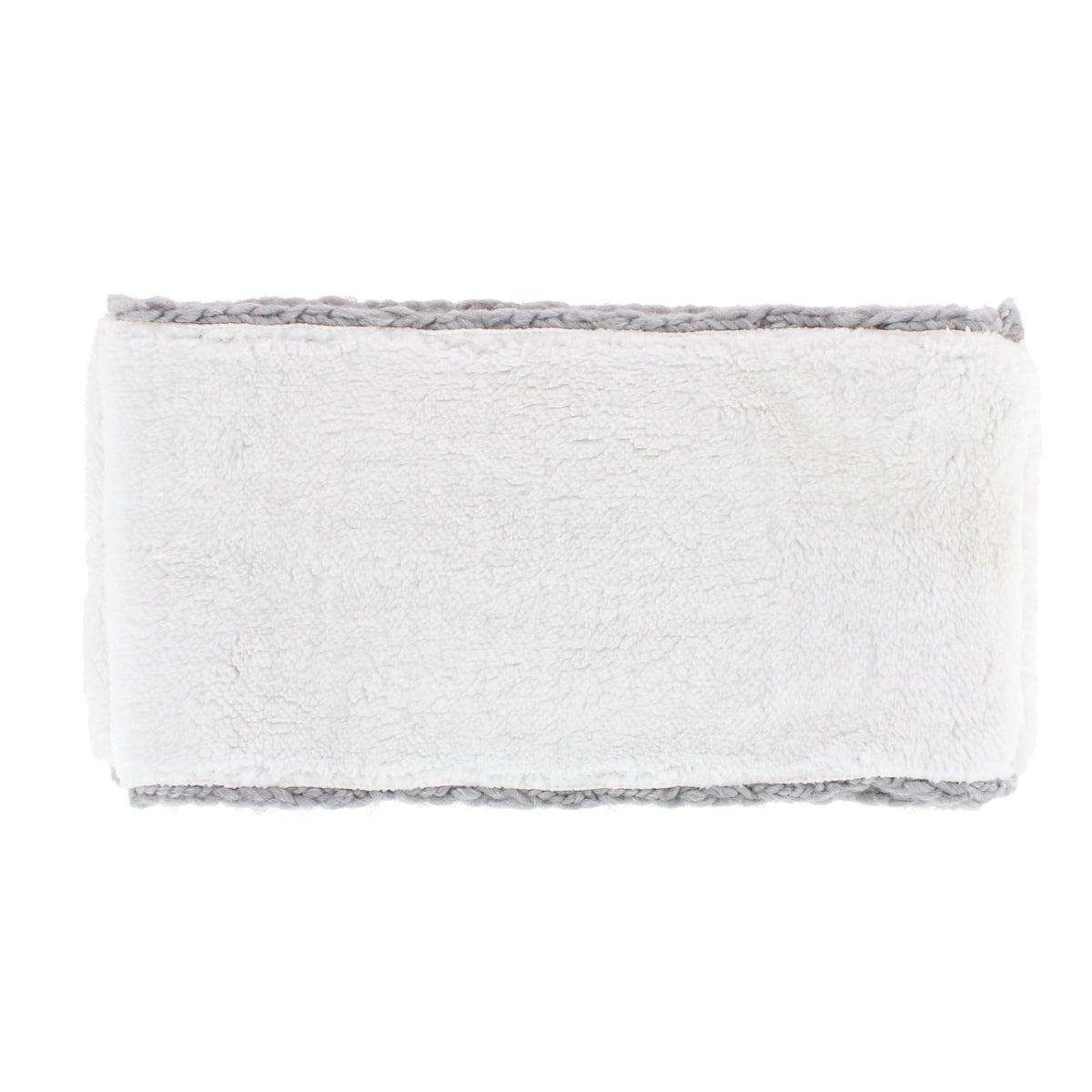 Angela & William Women's Wool Cable Knit Winter Infinity Scarf with Sherpa Lining - Grey