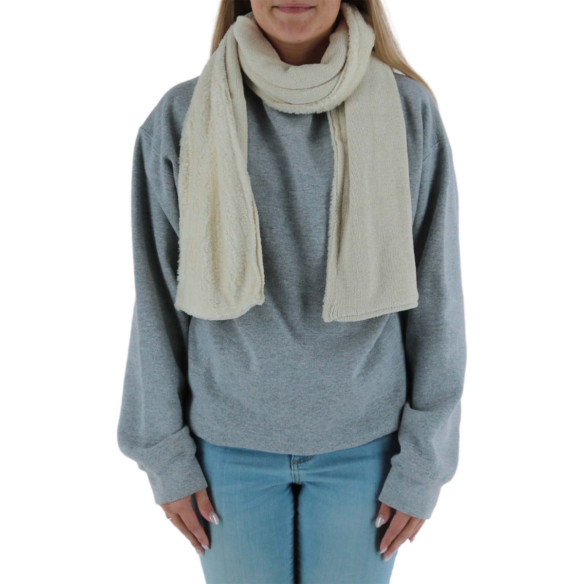 Epoch Hats Company Women's Knit Faux Sherpa Lined Winter Scarf - Beige