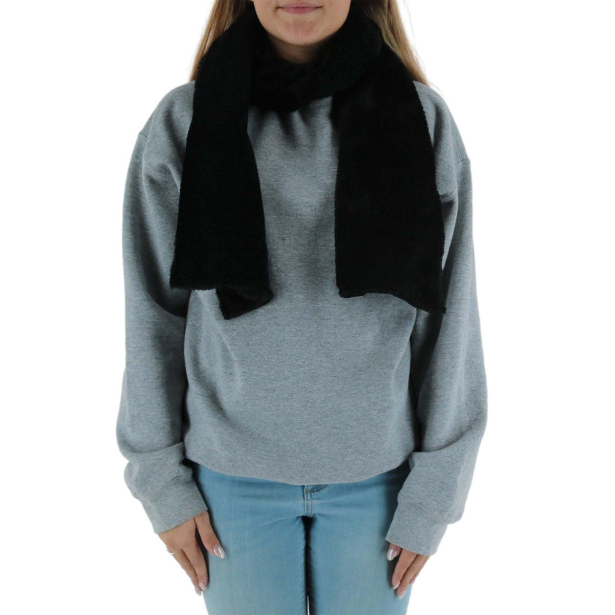 Epoch Hats Company Women's Knit Faux Sherpa Lined Winter Scarf - Black