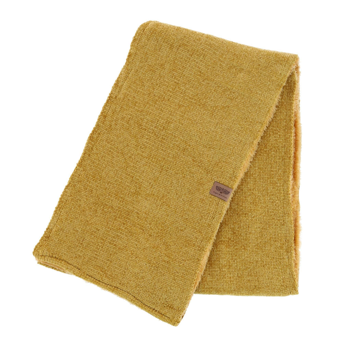 Epoch Hats Company Women's Knit Faux Sherpa Lined Winter Scarf - Mustard