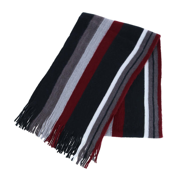 Adult Heavy Knit Striped Winter Scarf