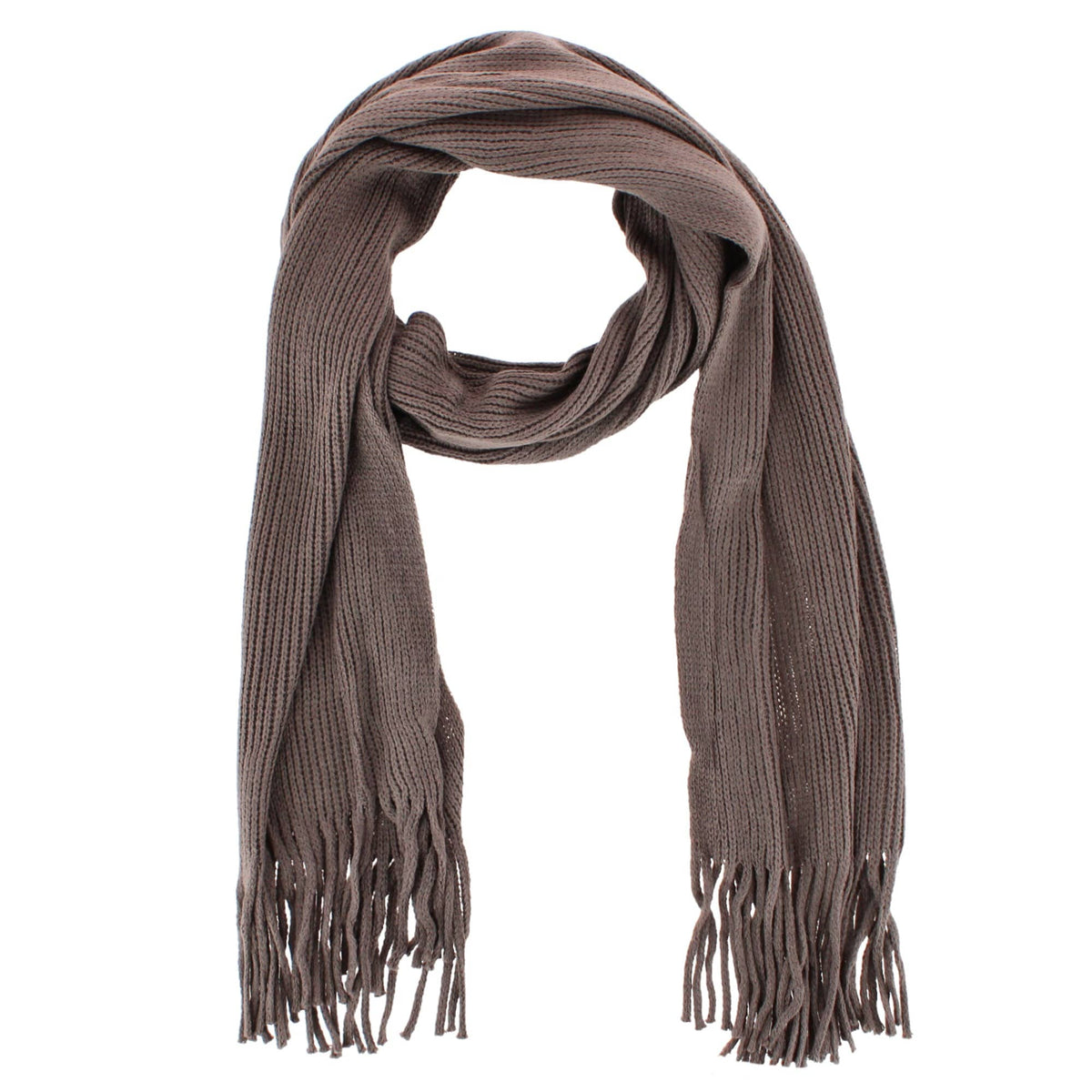 Epoch Hats Company Men's Classic Solid Color Knit Winter Scarf - Men's Classic Solid Color Knit Winter Scarf