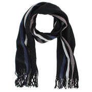 Men's Classic Striped Winter Scarf