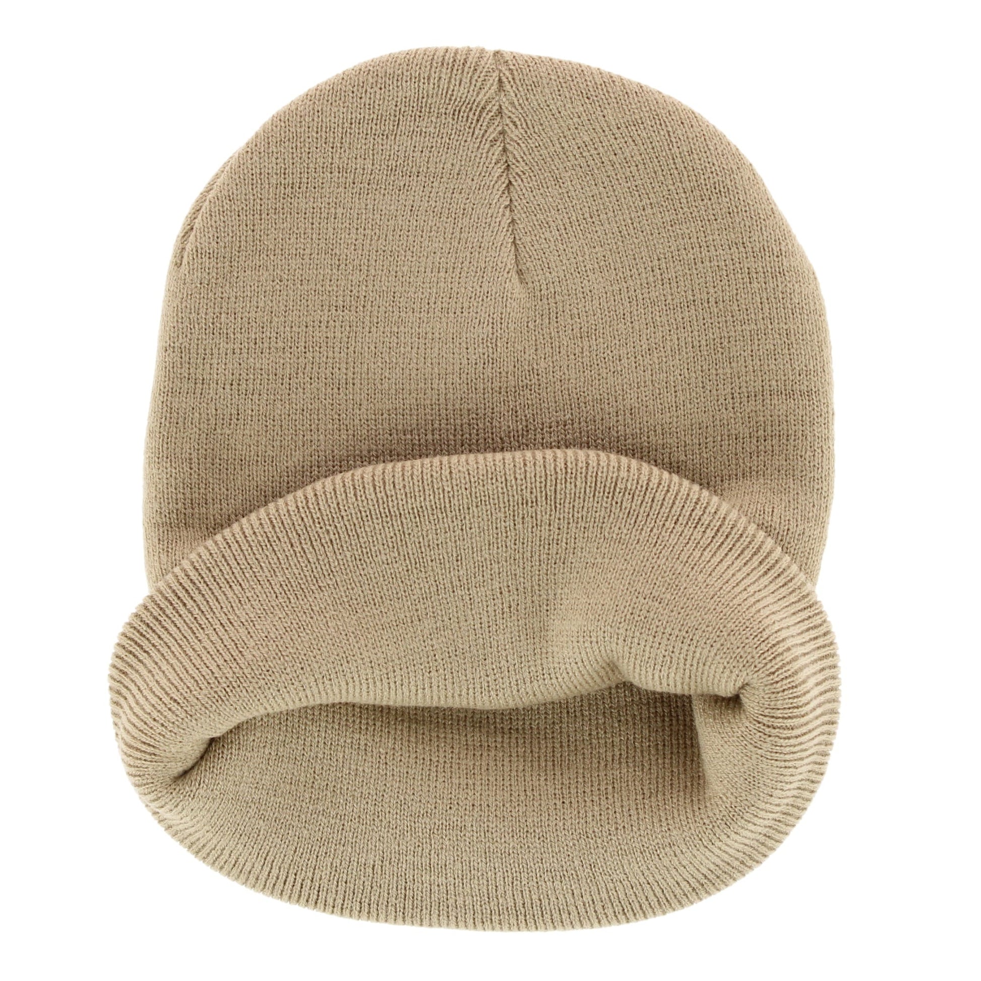 Epoch Hats Company Men's Knit Winter Beanie with Deer Mountain Patch - Khaki