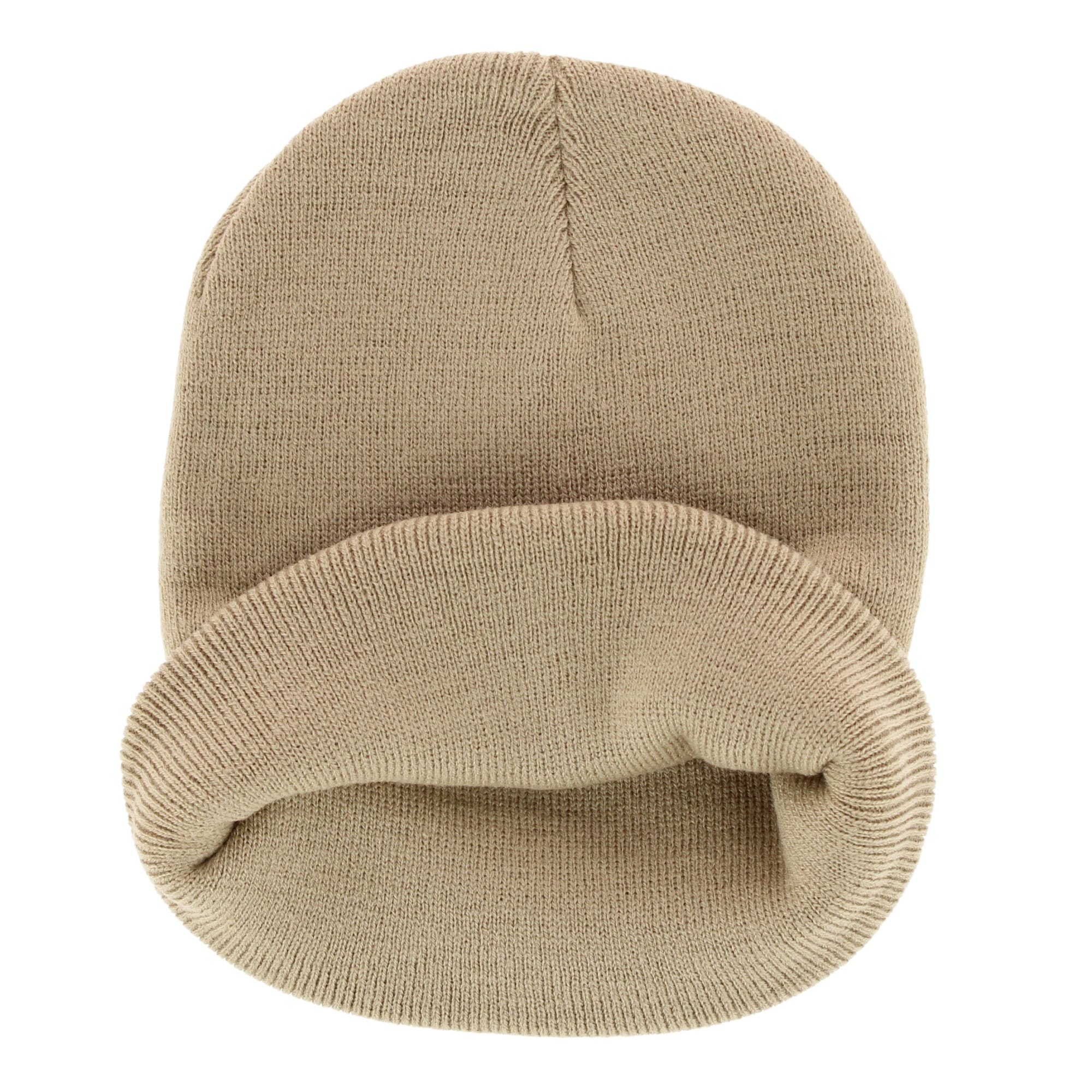Epoch Hats Company Men's Knit Winter Beanie with Deer Mountain Patch - Khaki