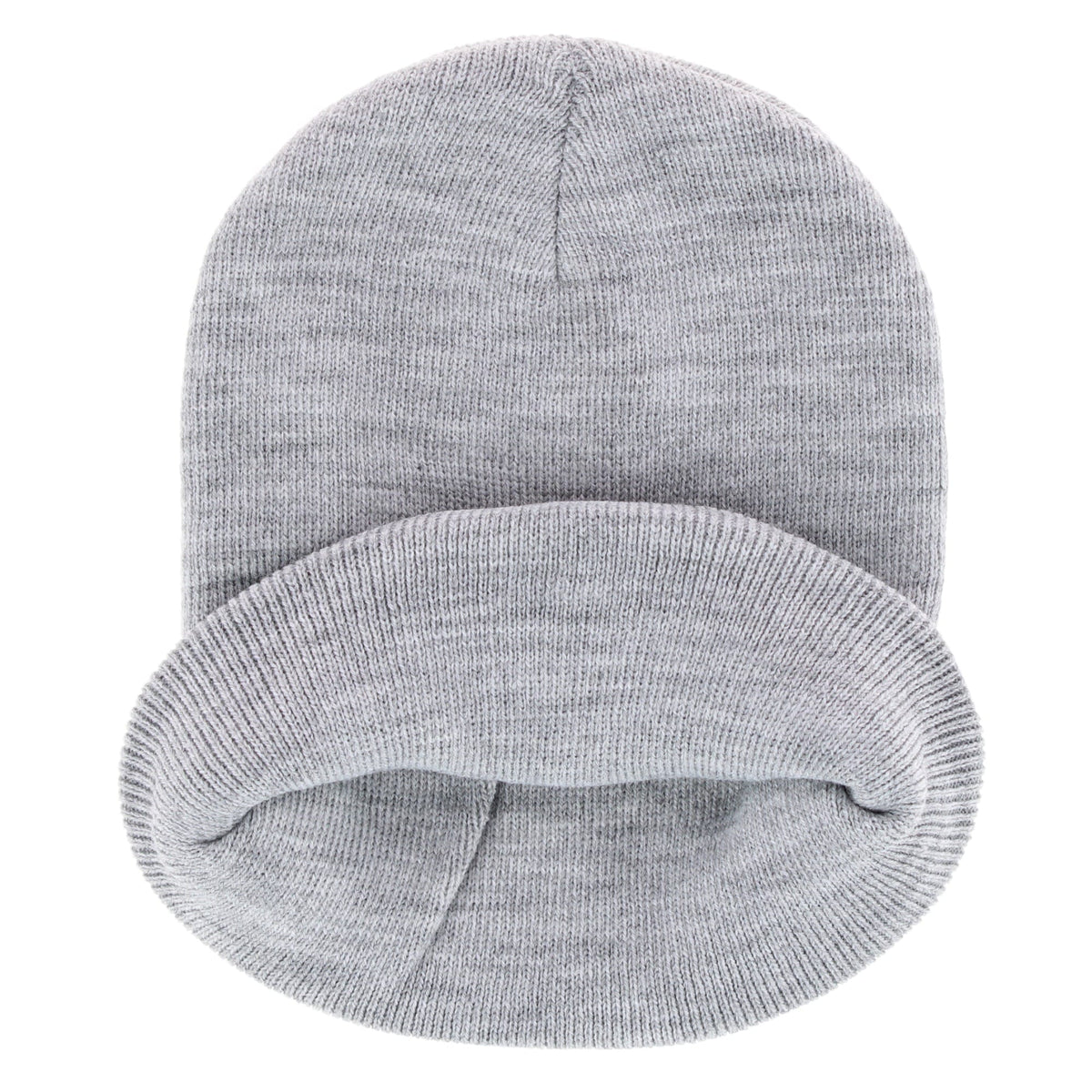 Epoch Hats Company Men's Knit Winter Beanie with American Flag Eagle Patch - Grey