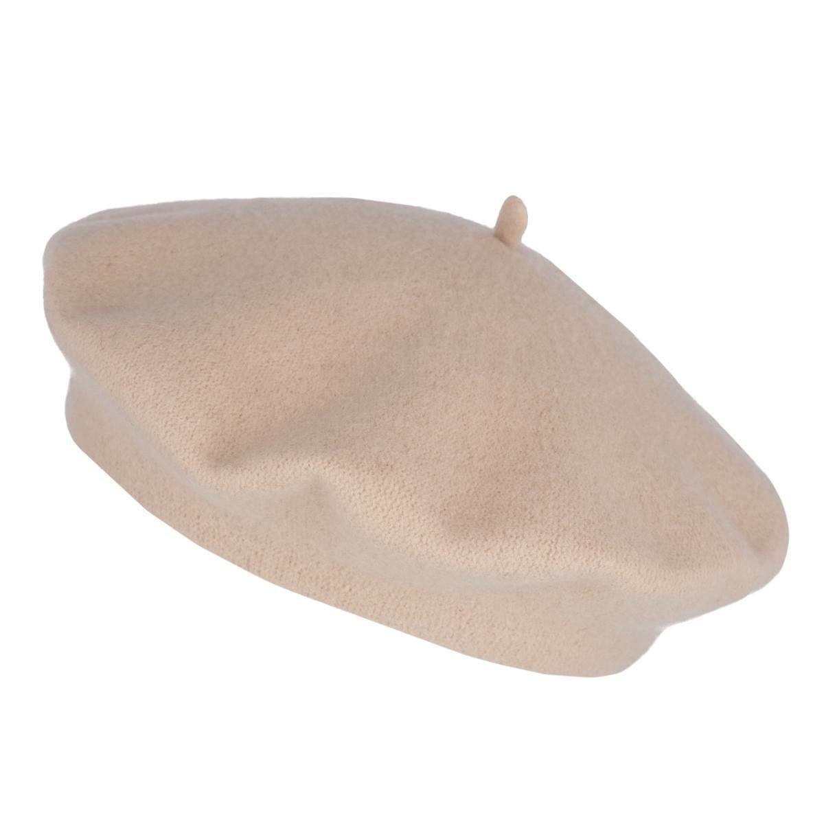 Angela & William Women's Wool Beret - Beige