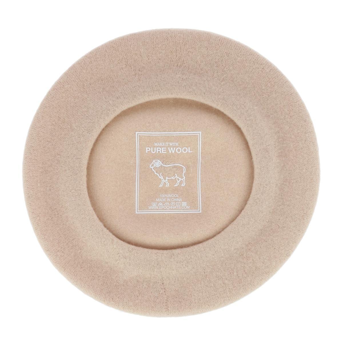 Angela & William Women's Wool Beret - Beige