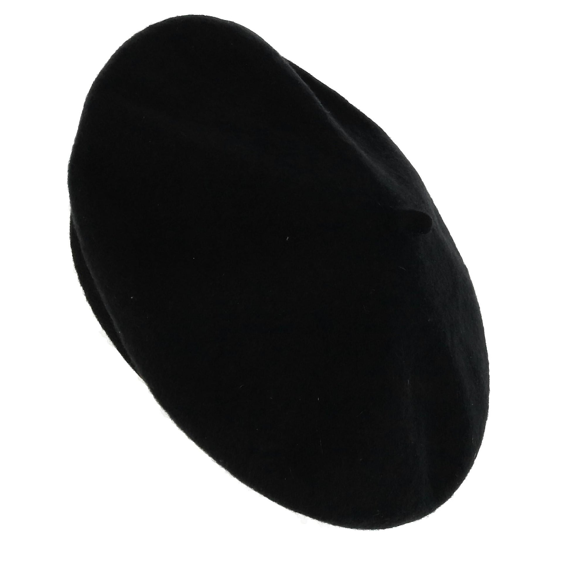 Angela & William Women's Wool Beret - Black