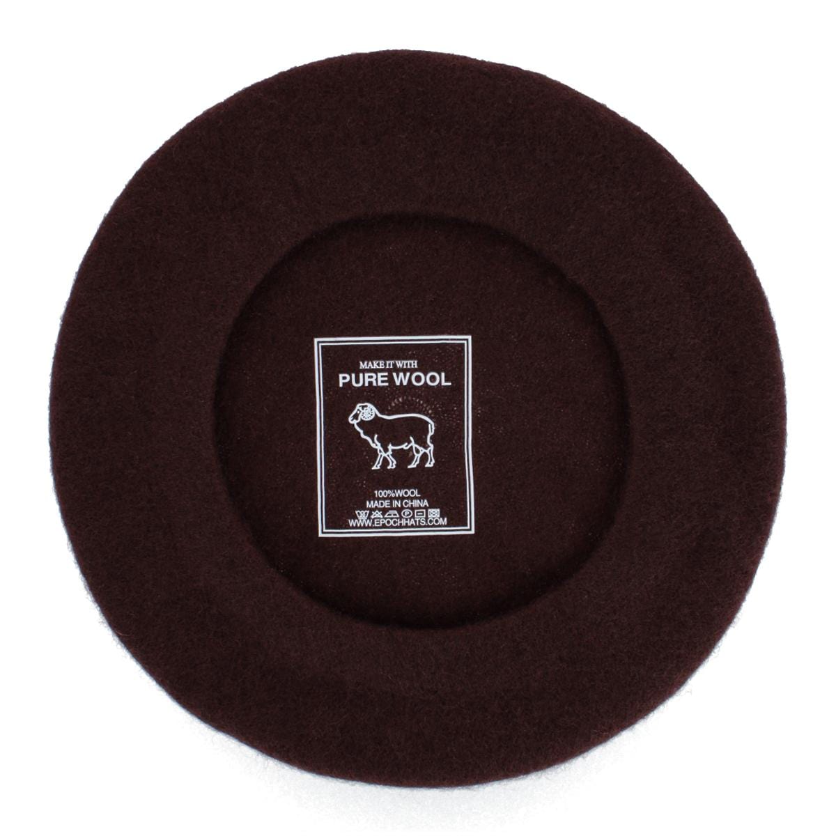 Angela & William Women's Wool Beret - Brown