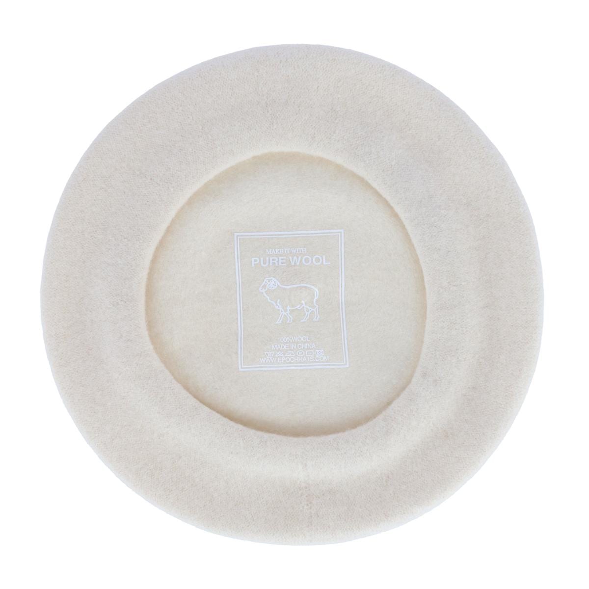 Angela & William Women's Wool Beret - Off-White