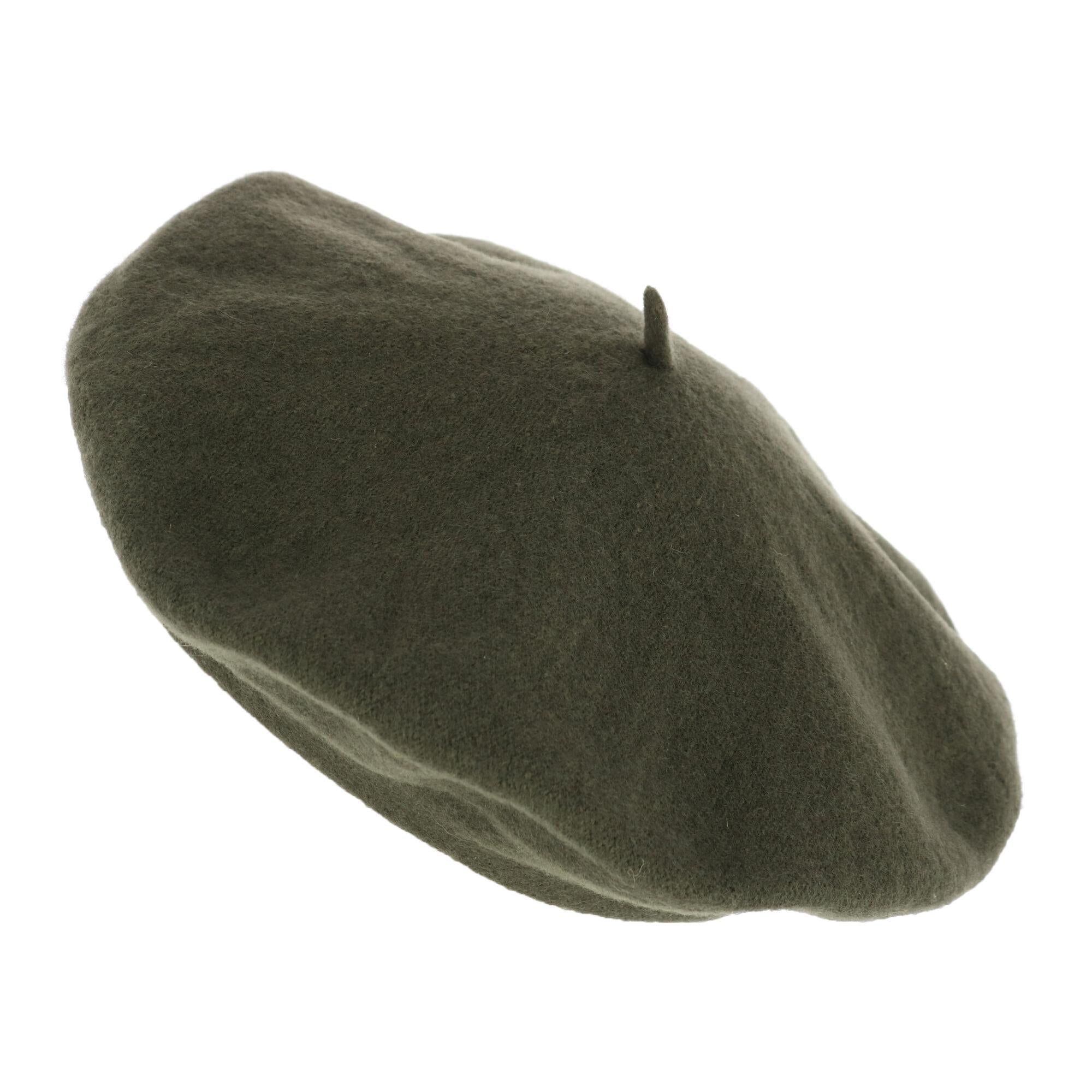 Angela & William Women's Wool Beret - Olive