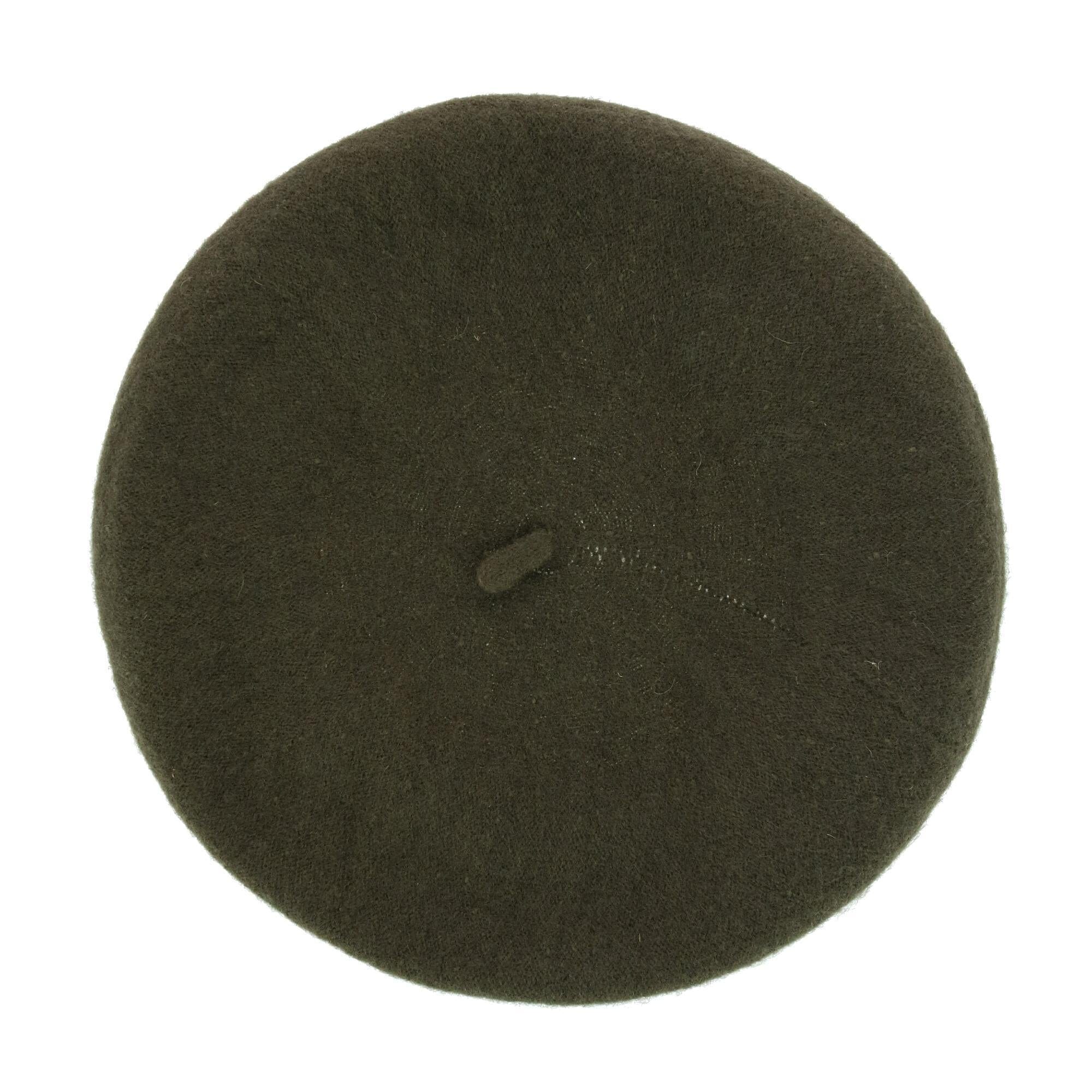 Angela & William Women's Wool Beret - Olive