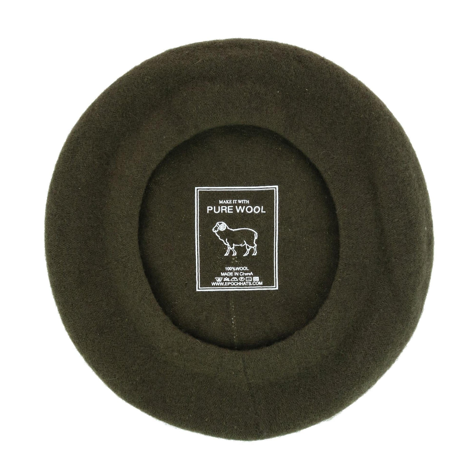 Angela & William Women's Wool Beret - Olive