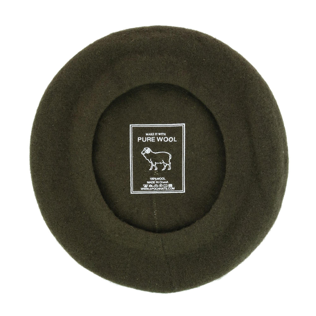 Angela & William Women's Wool Beret - Olive