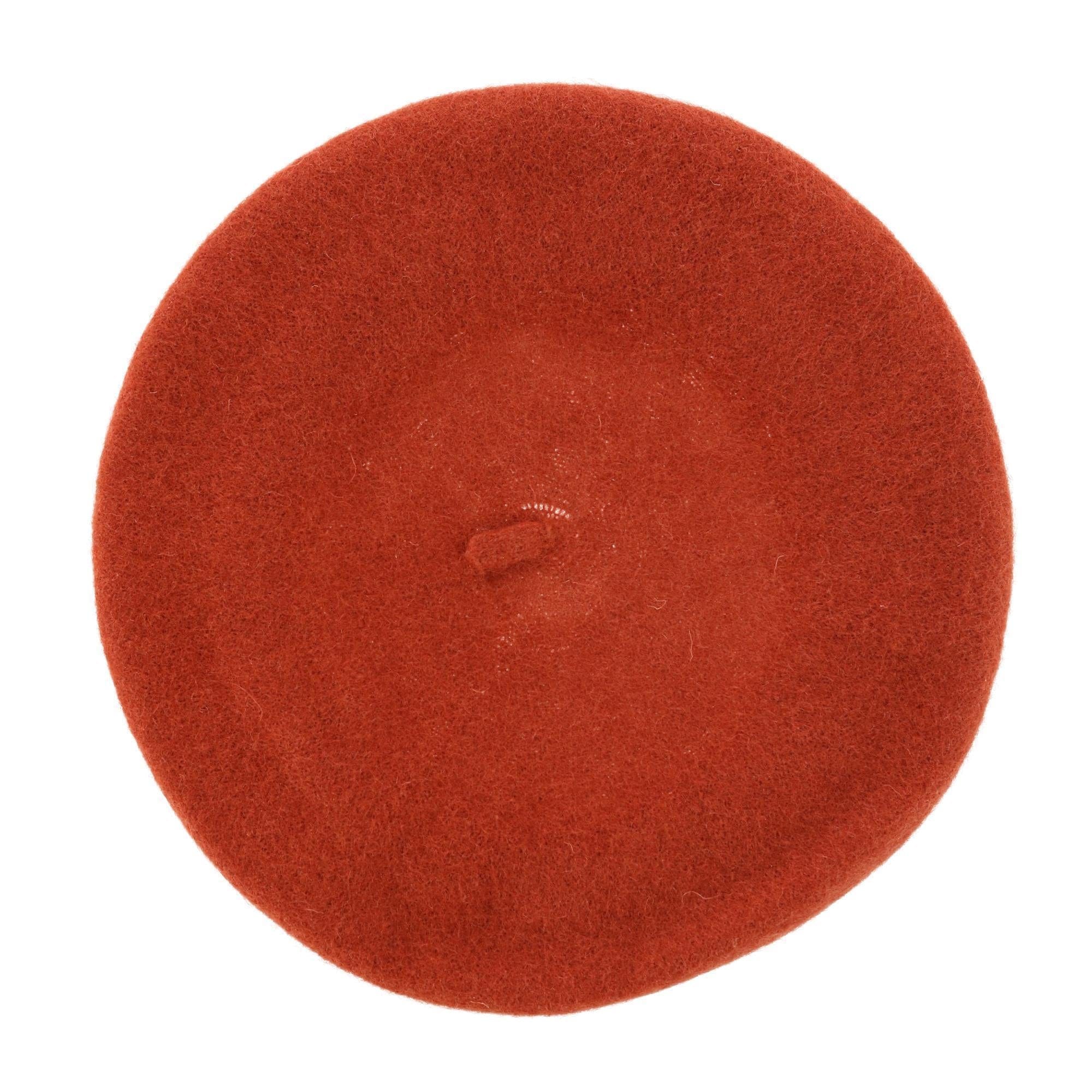 Angela & William Women's Wool Beret - Rust