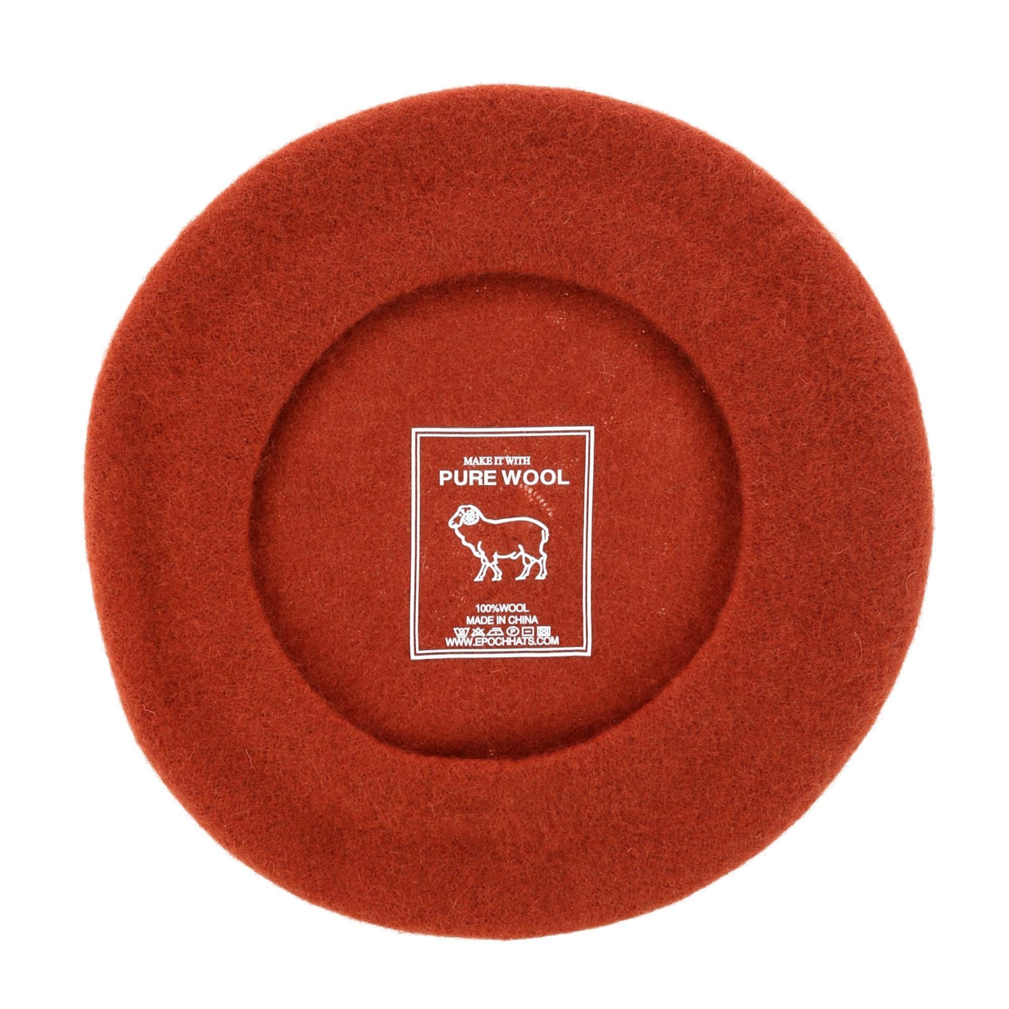 Angela & William Women's Wool Beret - Rust