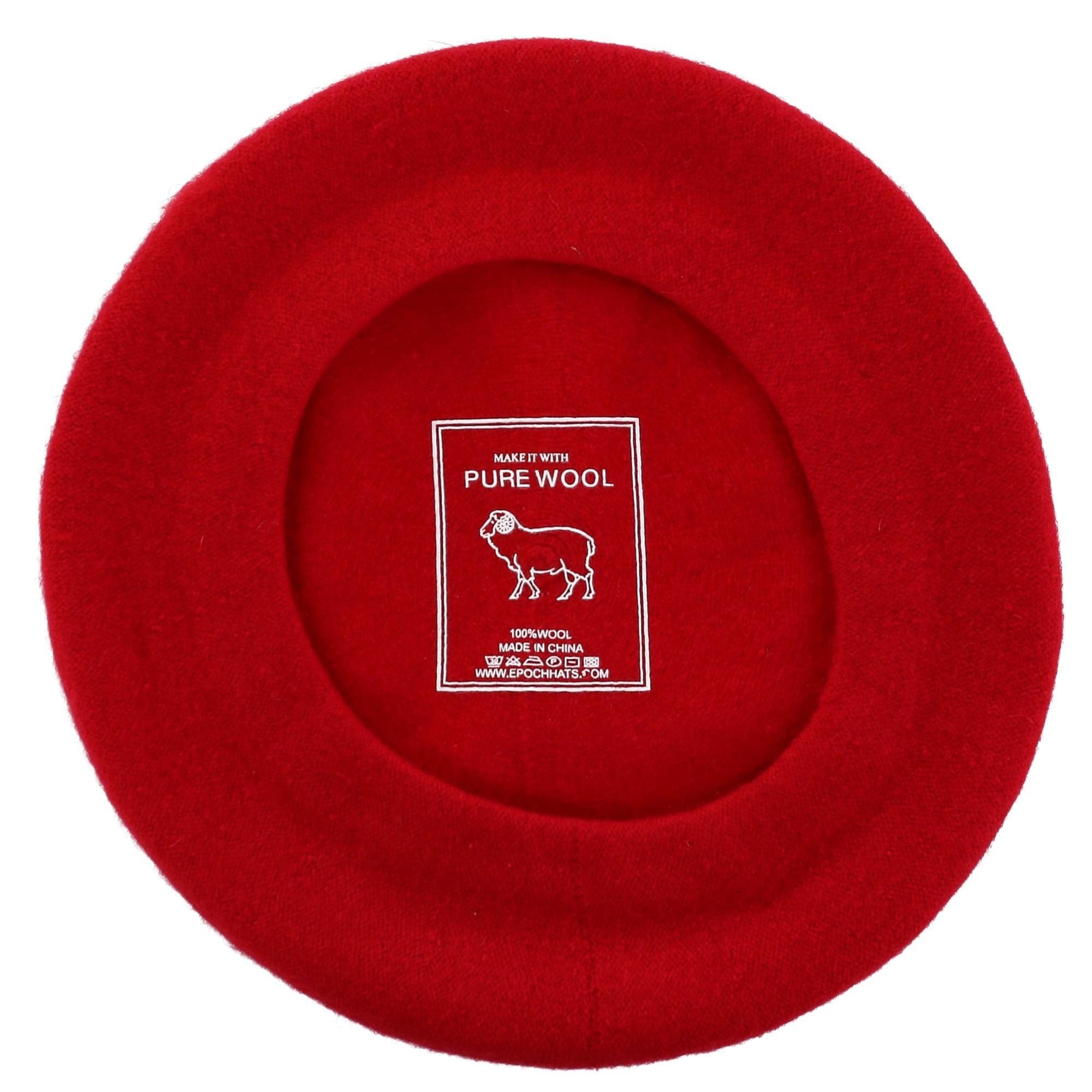 Angela & William Women's Wool Beret - Red