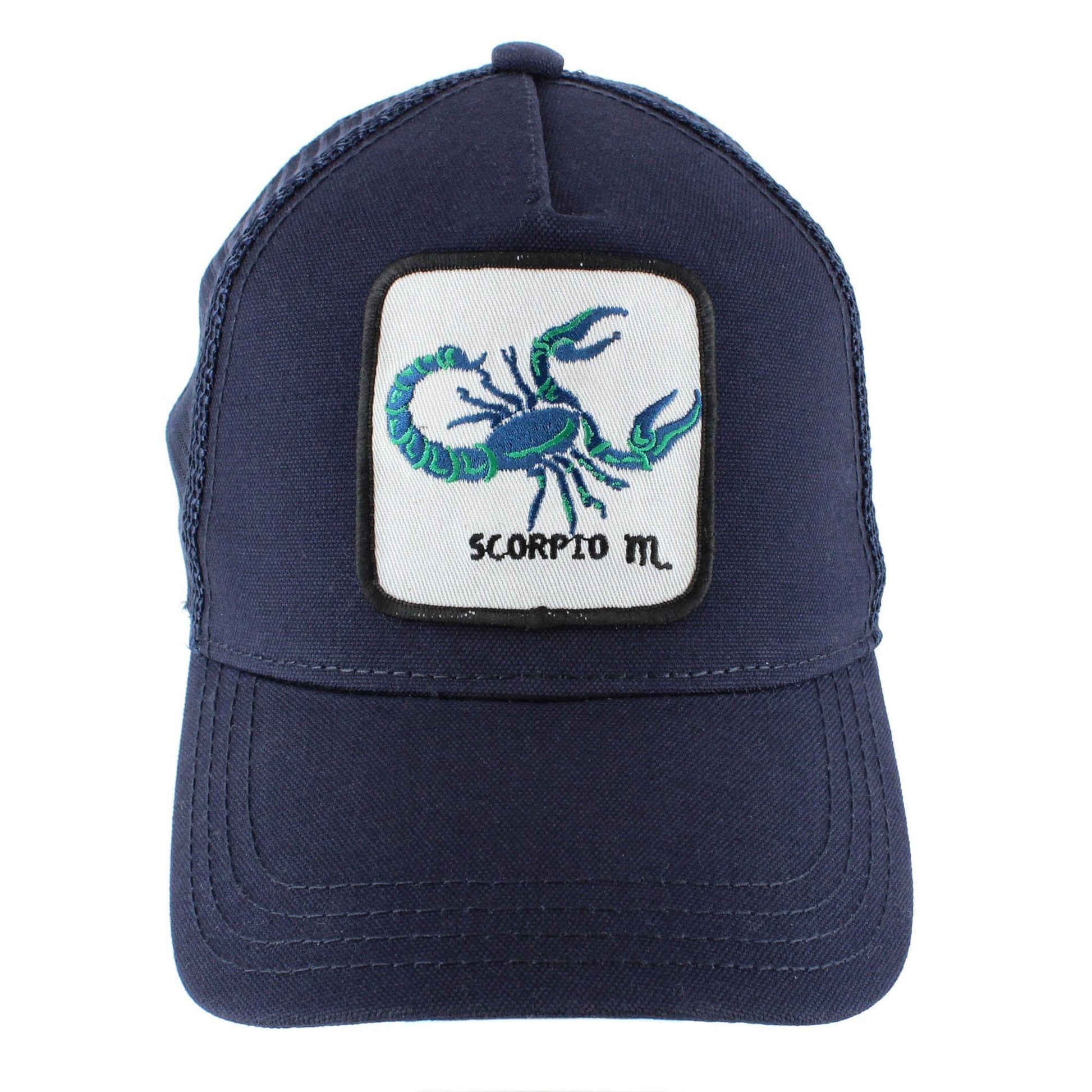 CTM® Unisex Zodiac Sign Astrology Patch Trucker Hat - Scorpio