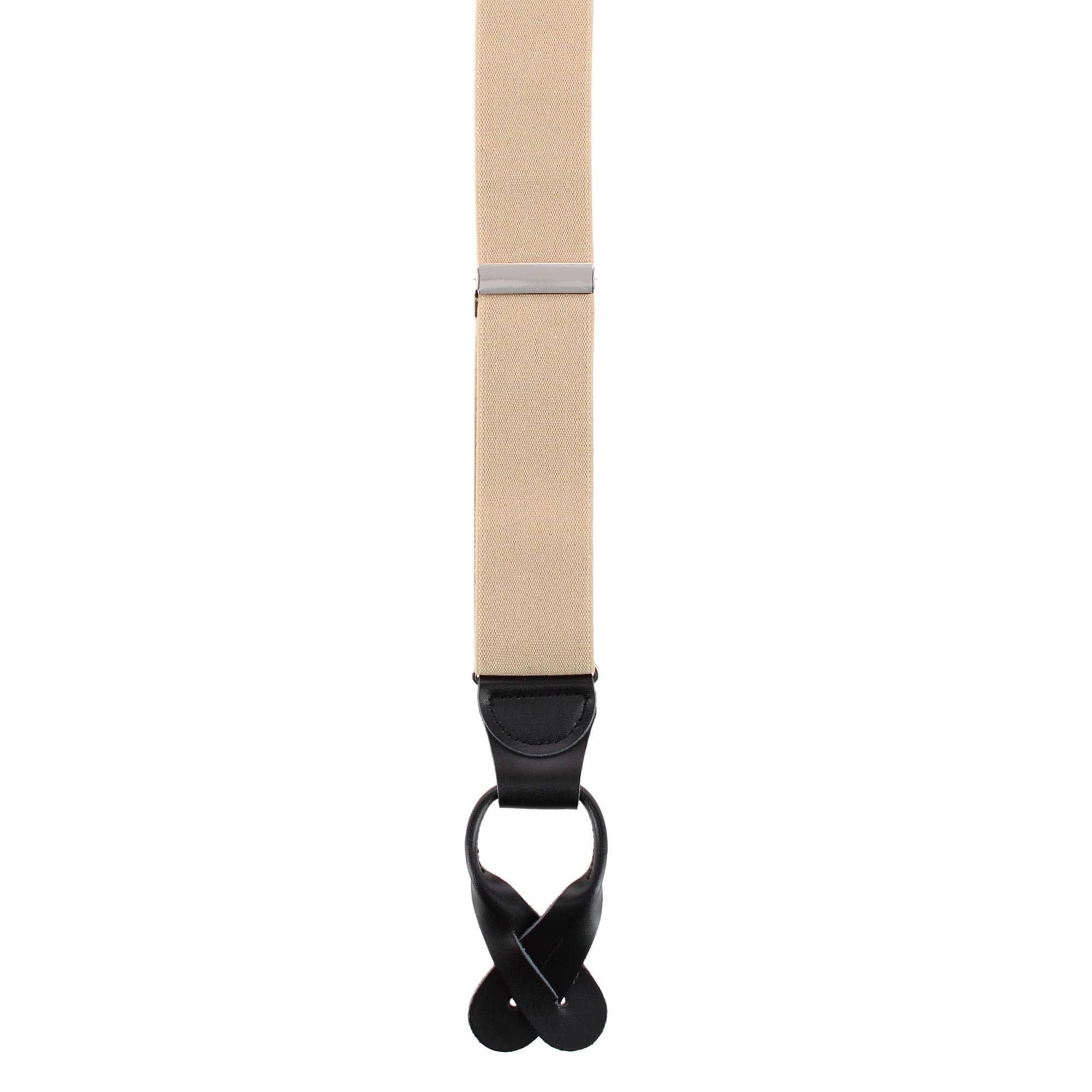 Essentials by Trafalgar The Original Elastic Comfort Button End Suspender - Khaki