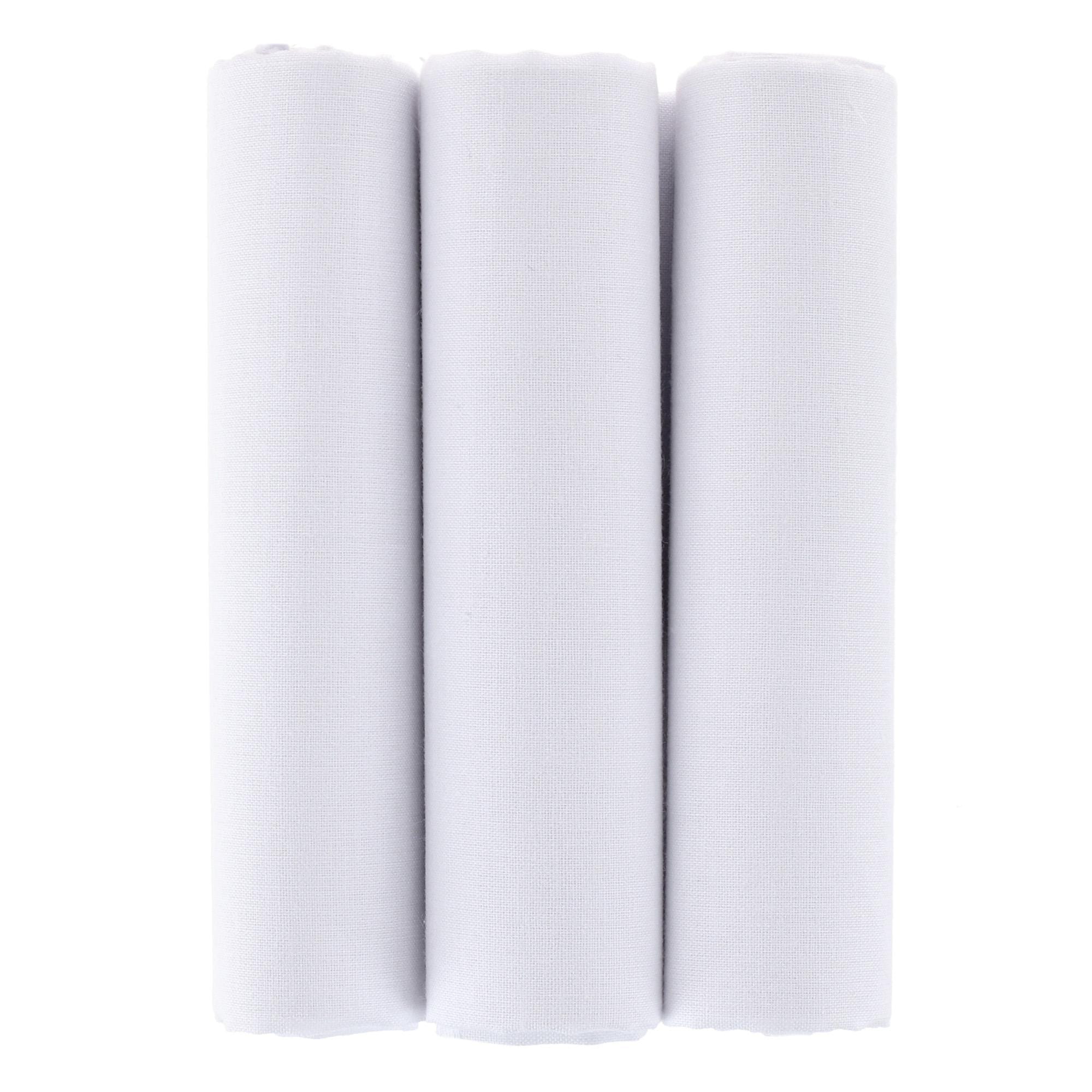 Classic White 3 Pack Handkerchiefs
