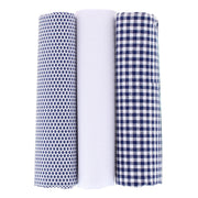 Classy Dot and Check Patterned Blues Handkerchiefs