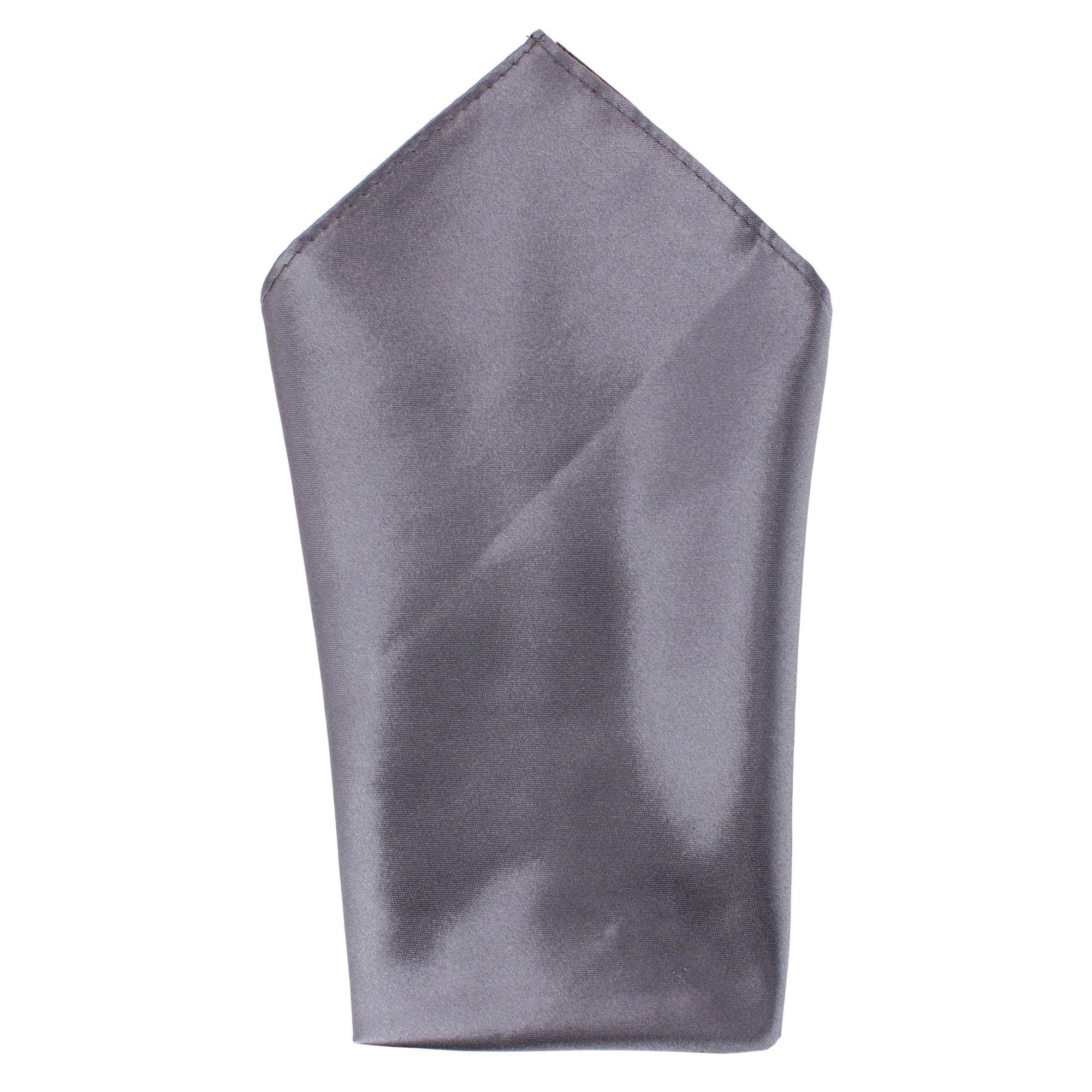 Essentials by Trafalgar Floral and Vine Patterned Necktie and Solid Pocket Square Set - Blue