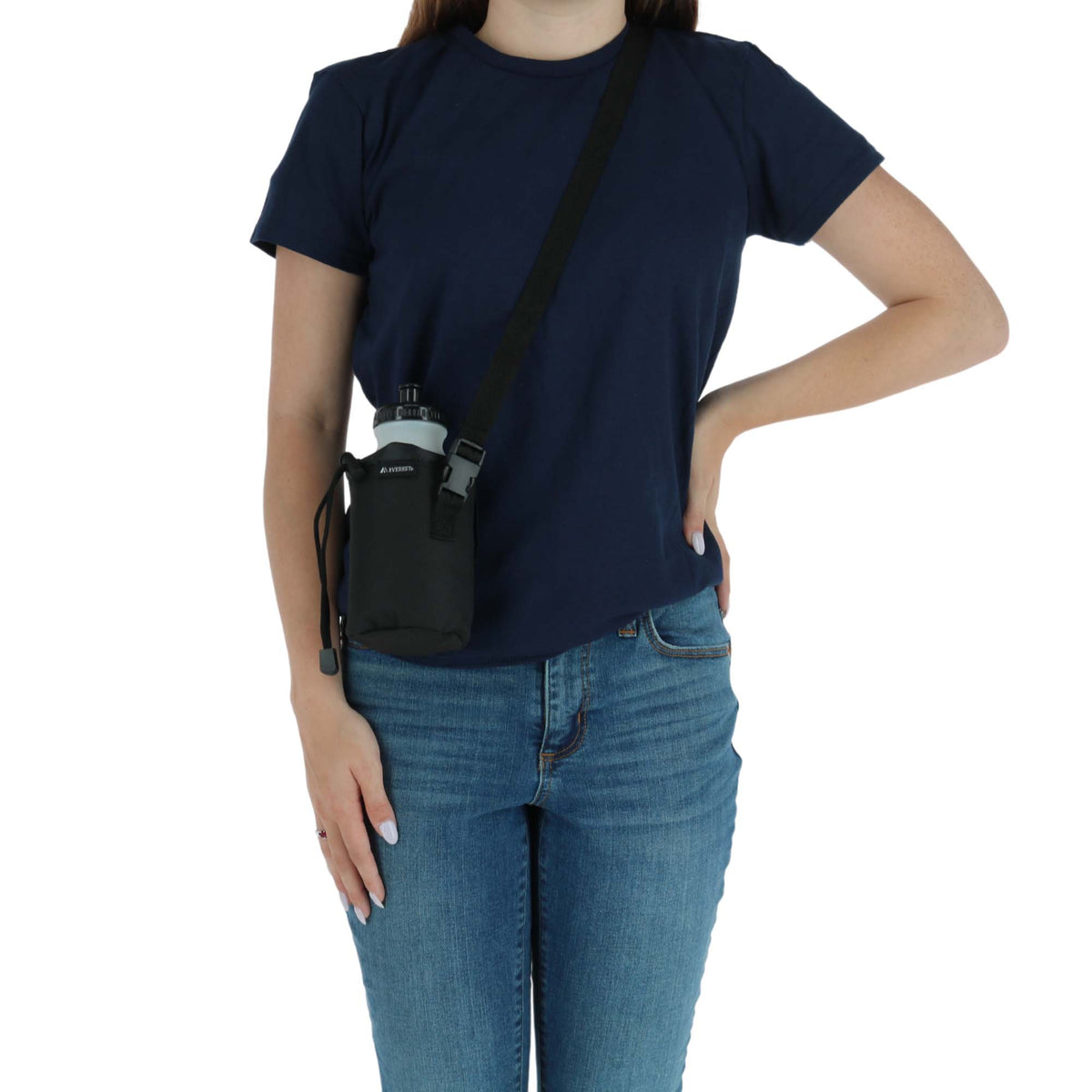 Everest Insulated Bottle Holder Fanny Waist Pack - Black