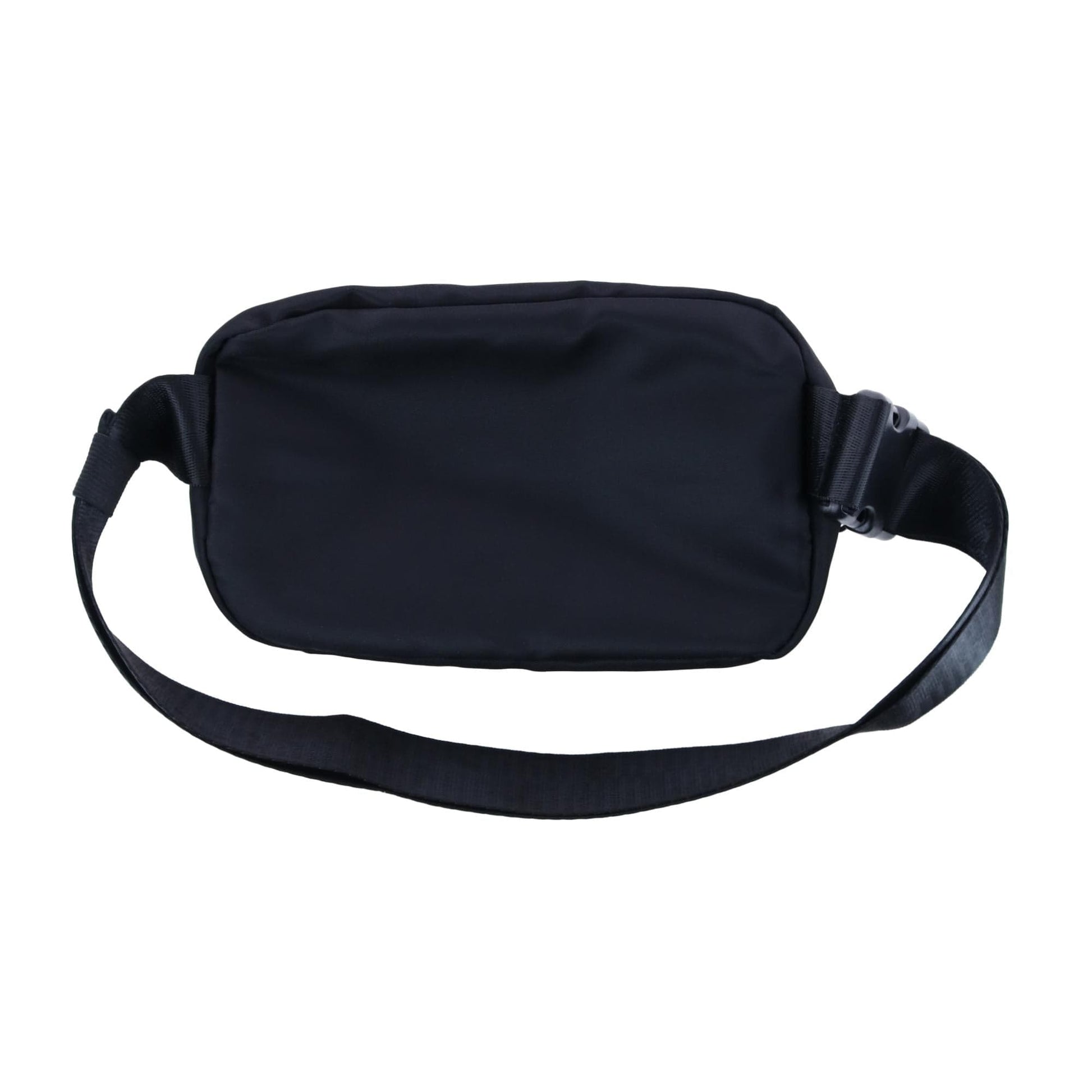 Everest Sleek Front Zipper Belt Bag - Black