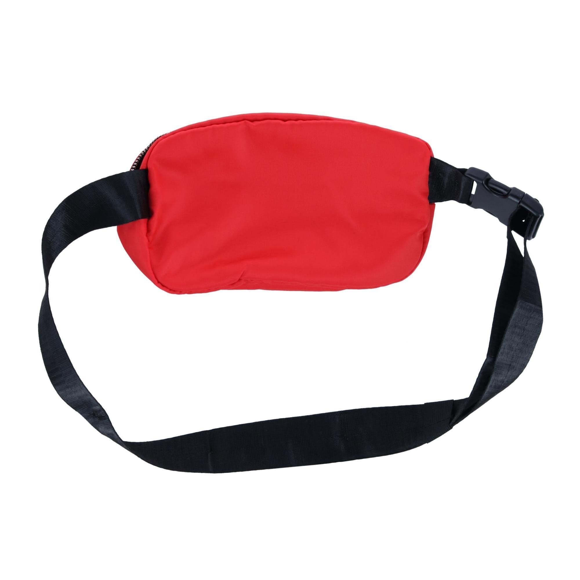 Everest Sleek Front Zipper Belt Bag - Red