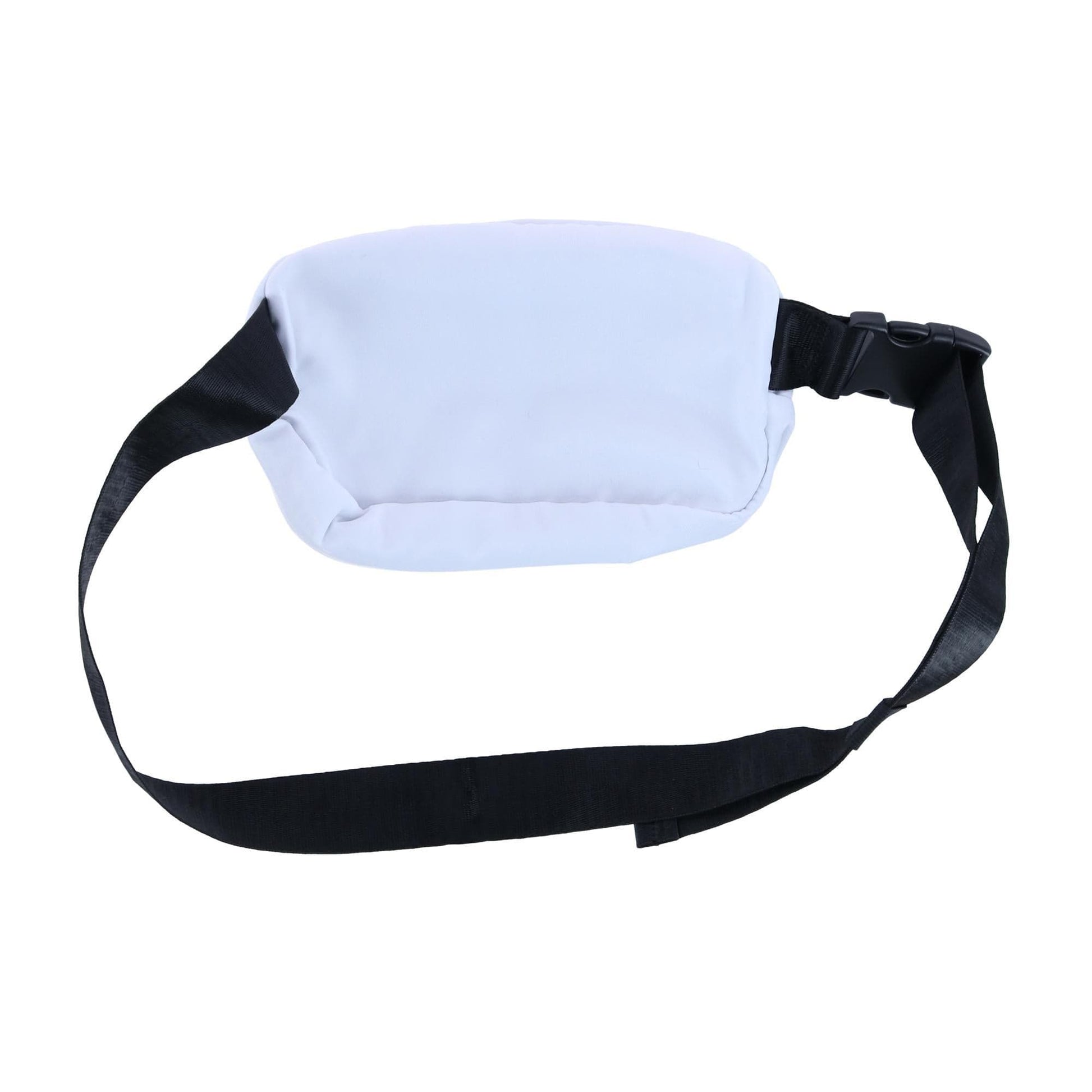 Everest Sleek Front Zipper Belt Bag - White
