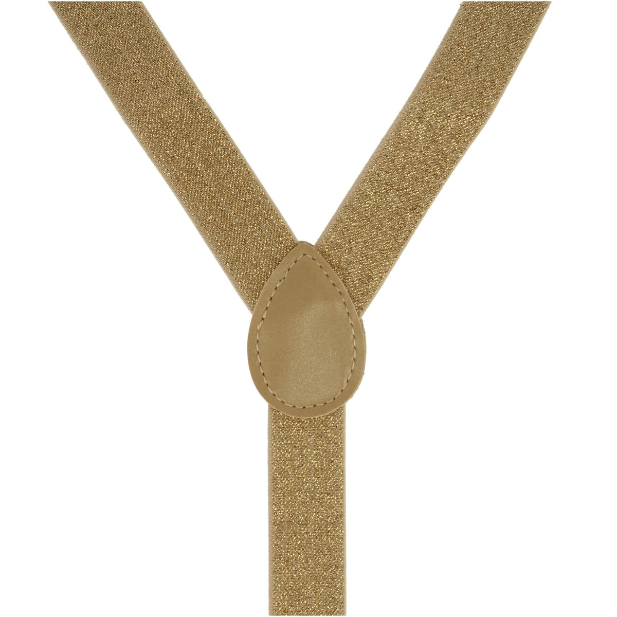 CTM® Glitter Gold Bow Tie and Suspender Set - Gold