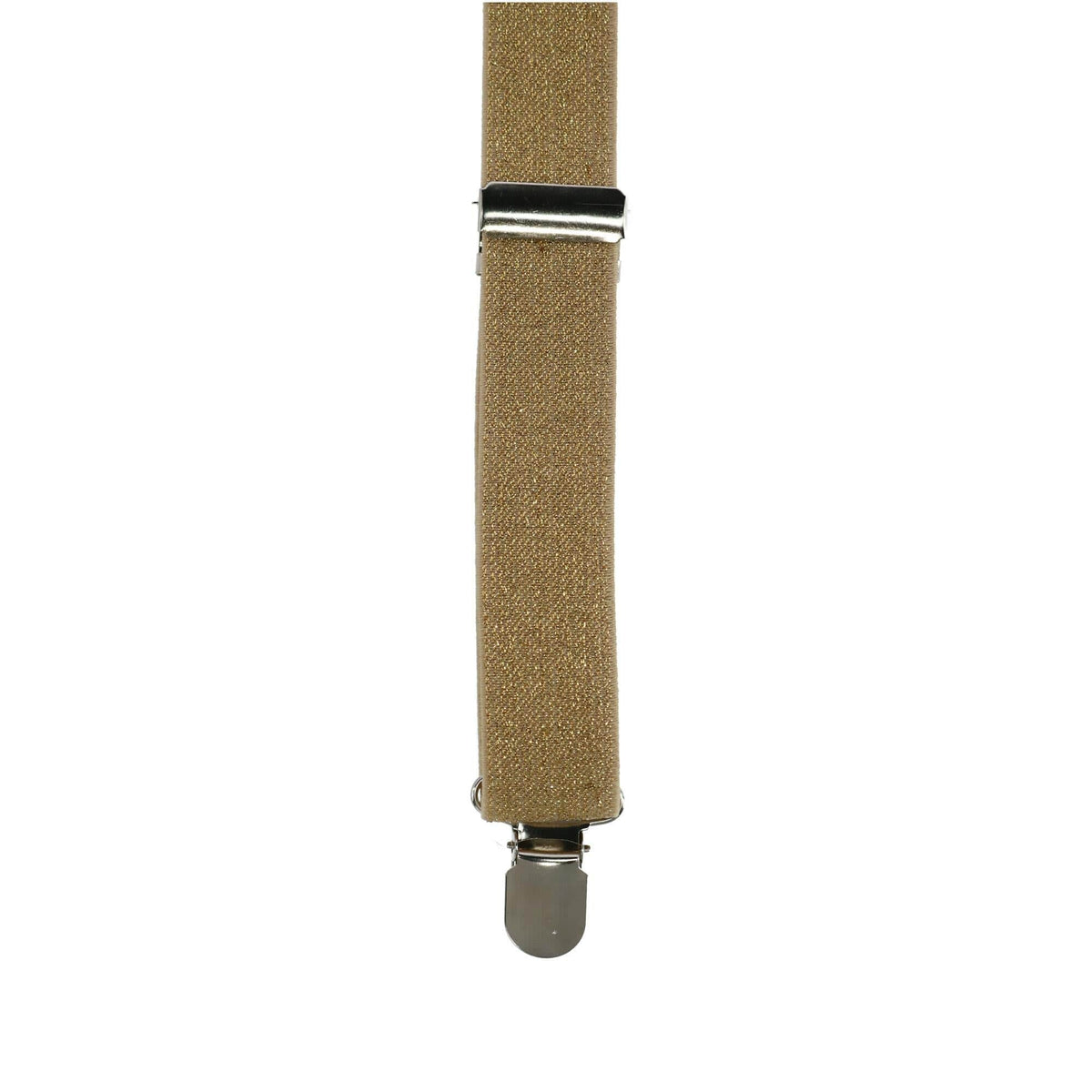 CTM® Glitter Gold Bow Tie and Suspender Set - Gold