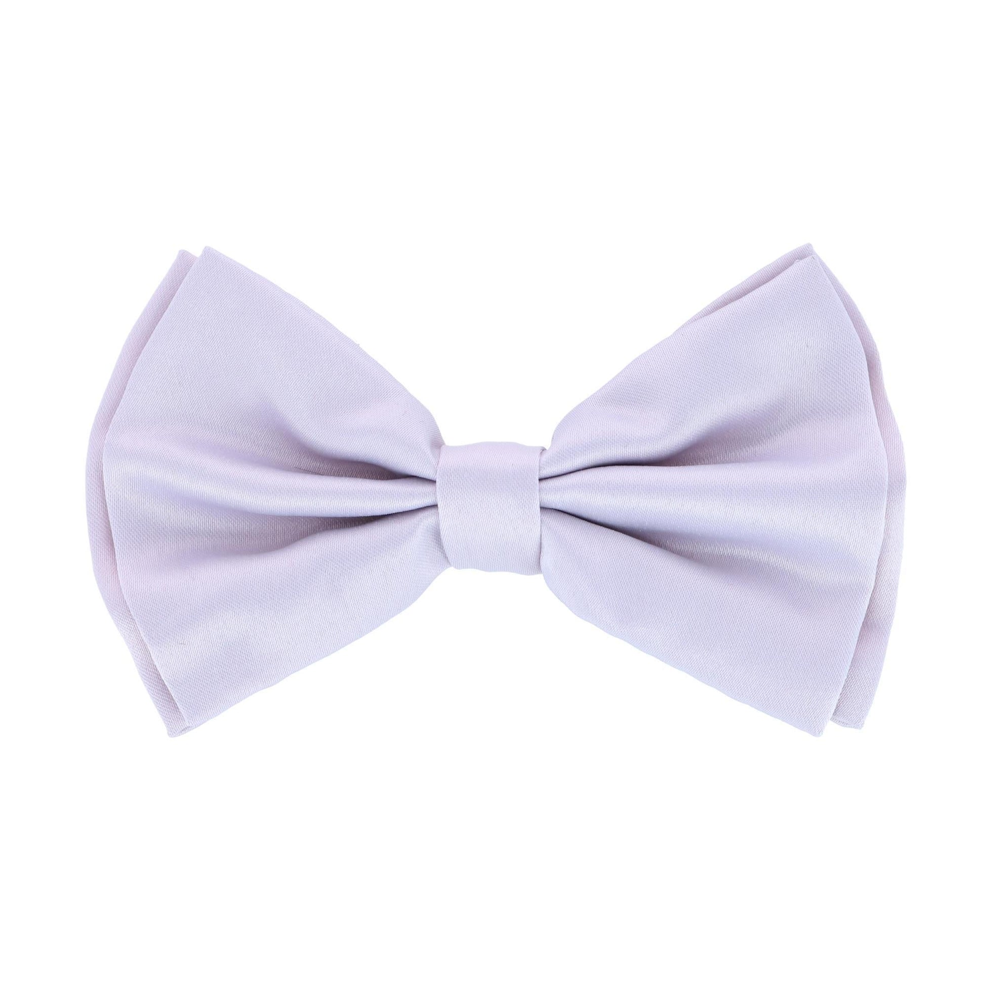 CTM® Men's Solid Fashion Color Bow Tie and Suspender Set - Light Grey