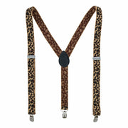 Women's Leopard Print Clip-End Suspenders