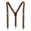 Women's Leopard Print Clip-End Suspenders