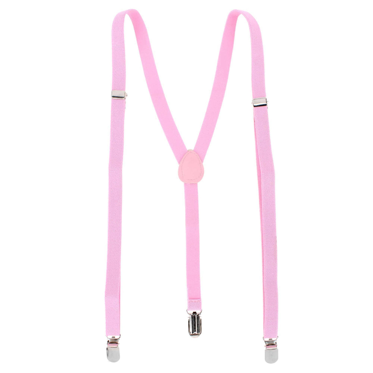 CTM® Women's Thin Adjustable Elastic Clip-End Y-Back Suspenders