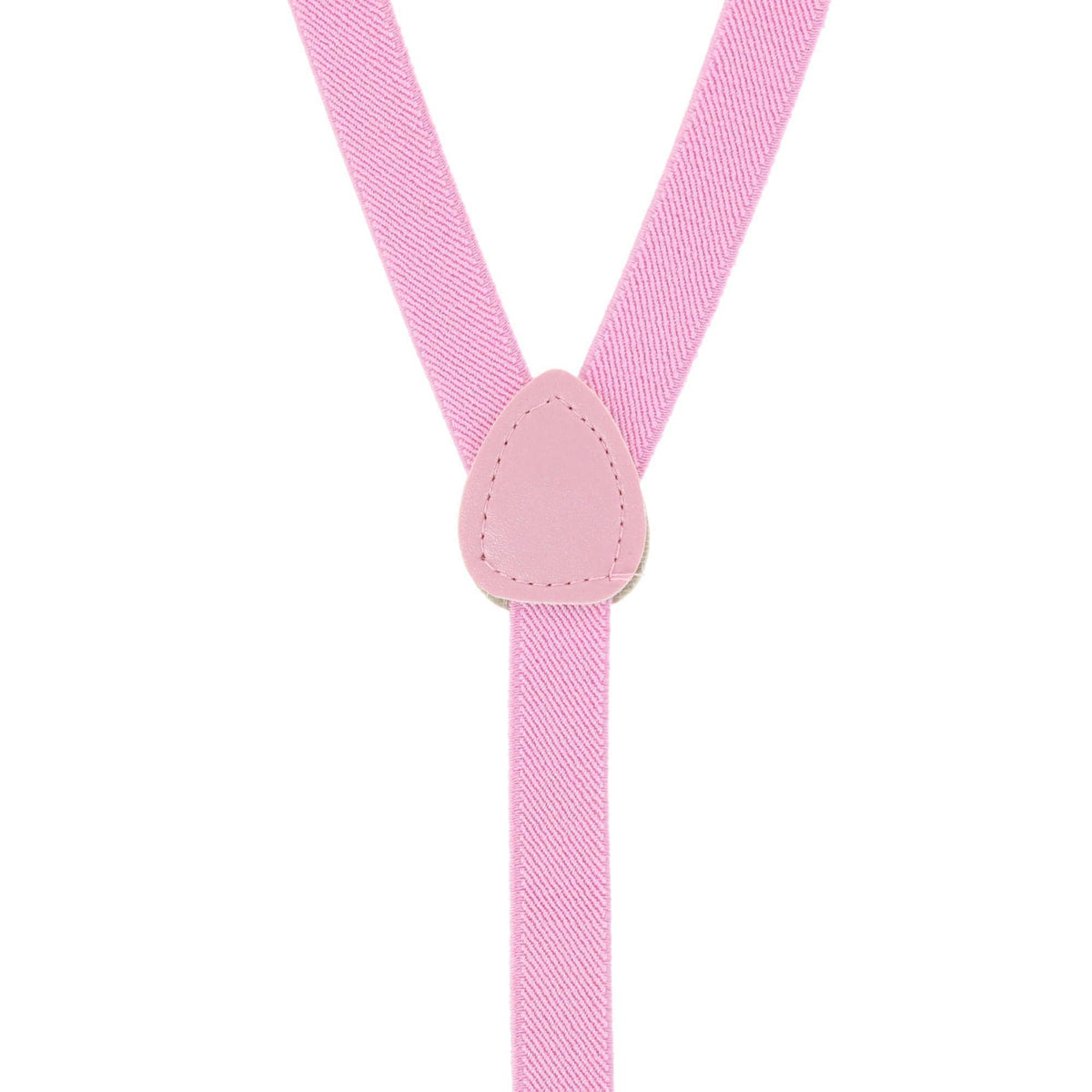CTM® Women's Thin Adjustable Elastic Clip-End Y-Back Suspenders - Pink