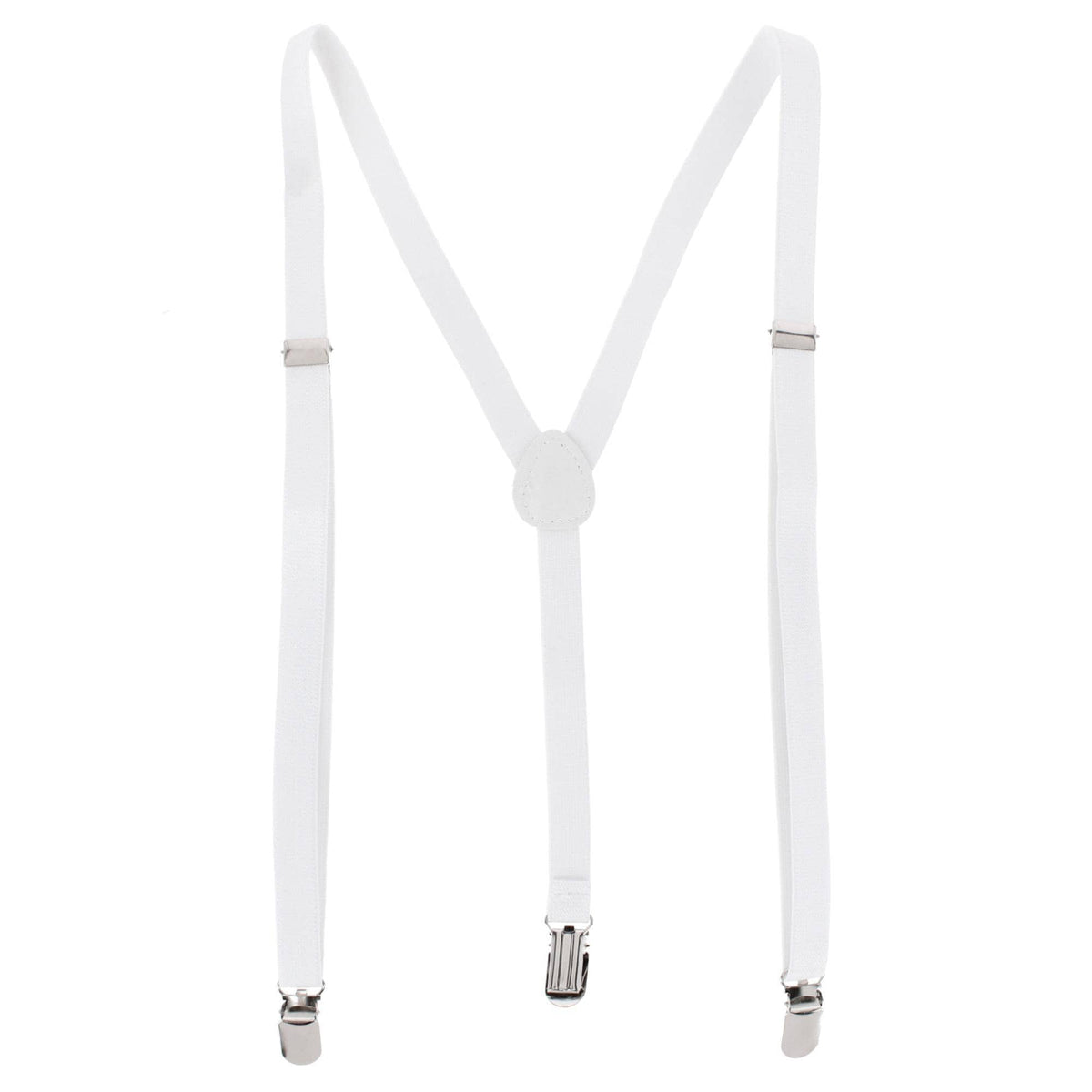 CTM® Women's Thin Adjustable Elastic Clip-End Y-Back Suspenders