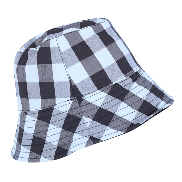 Women's Cotton Gingham Bucket Hat