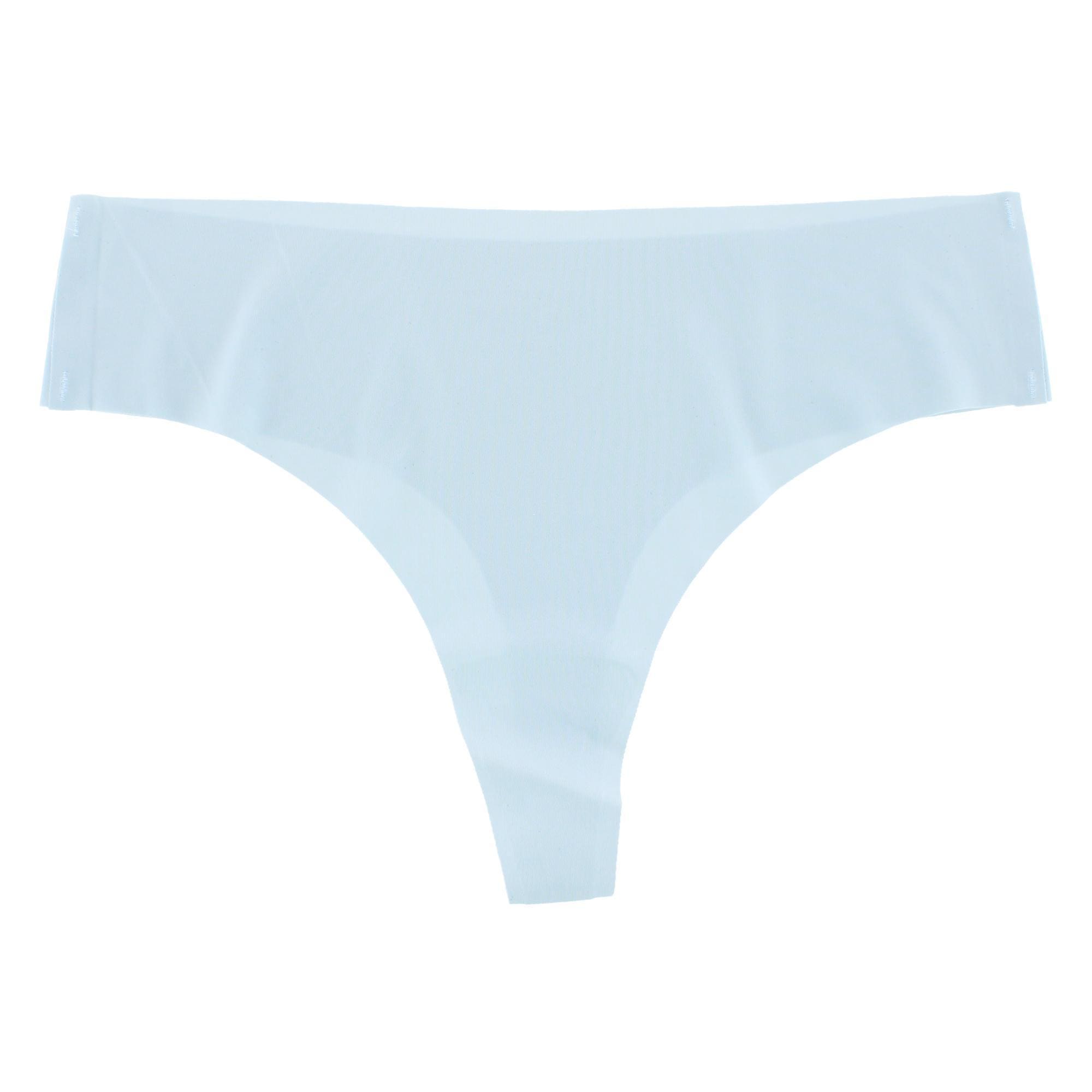 CTM® Women's No-Show Smooth Stretch Comfort Thong