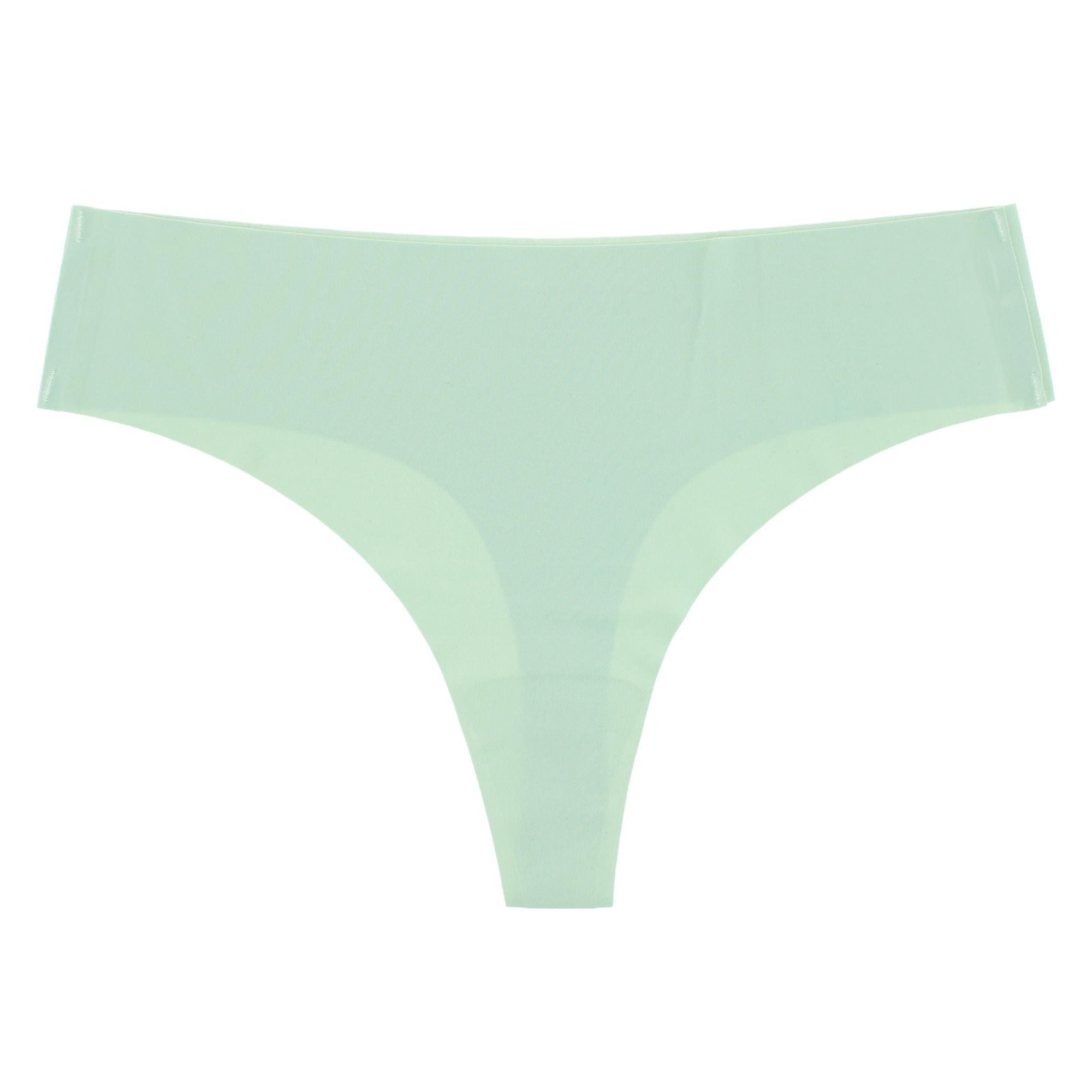 CTM® Women's No-Show Smooth Stretch Comfort Thong