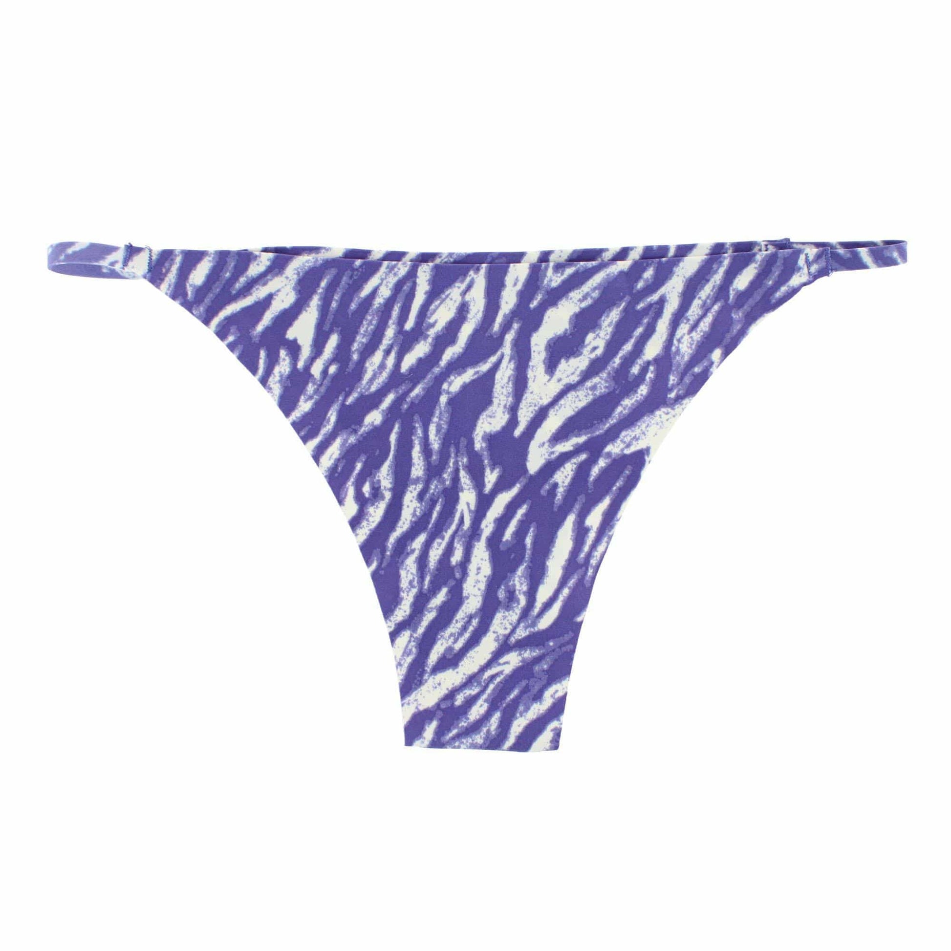 CTM® Women's Seamless Zebra Print No-Show Thong
