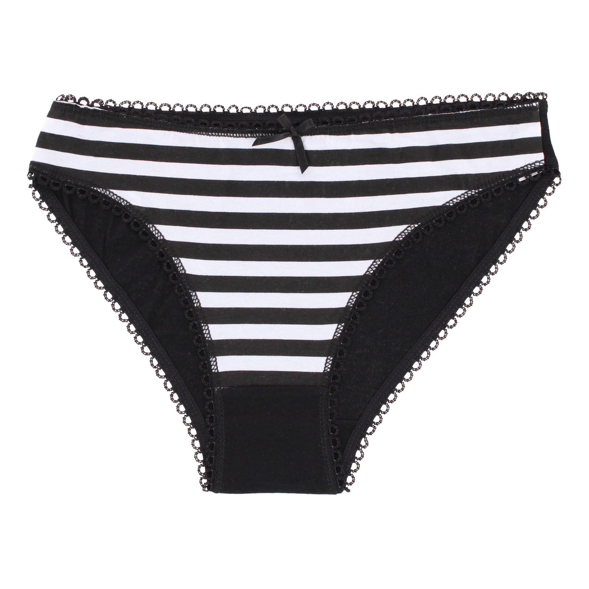 CTM® Women's Striped Cotton Panty 3 pack - Multi